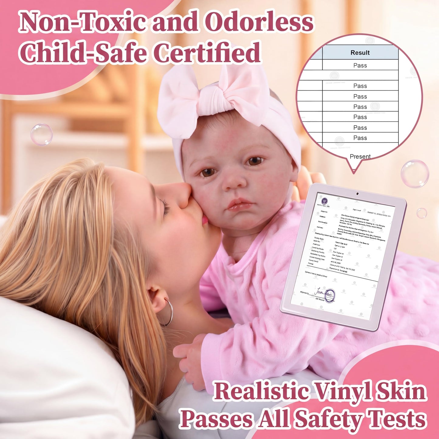 BABESIDE Reborn Baby Dolls - 20-inch Cute Soft Vinyl Realistic Baby Doll Real Life Baby Dolls with Complete Accessories Perfect for Cuddling, Playtime, and Gift Giving