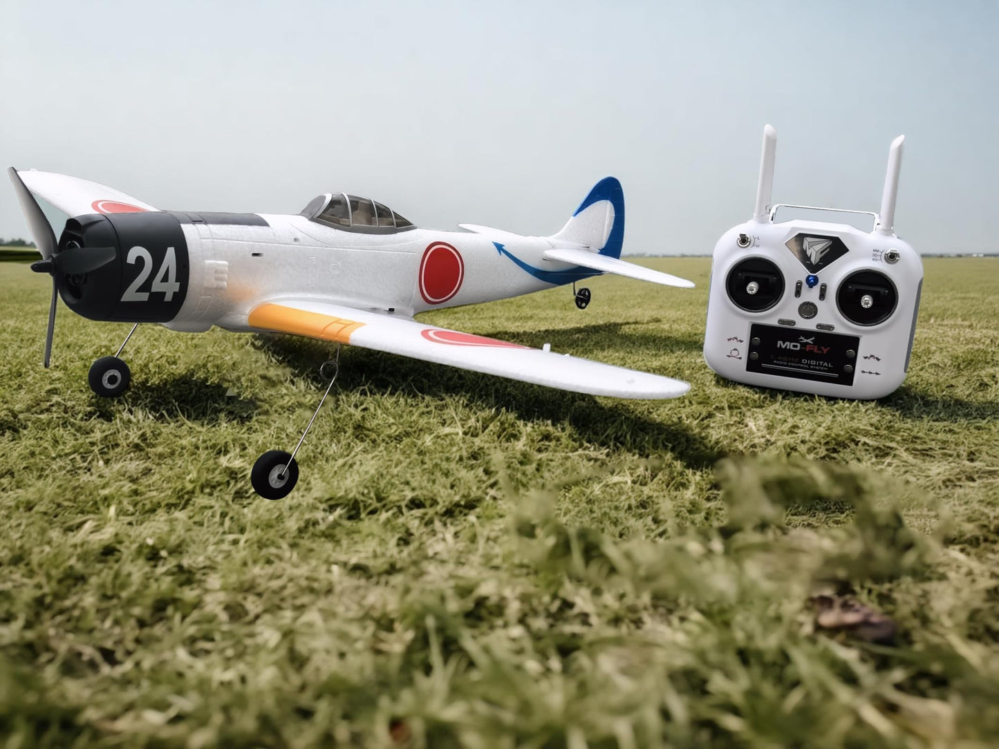 690MM 27.16-Inch Remote Controlled Plane Airplane for Beginners Adults Expert 4-Channel A6M Zero-Fighter Brushless Motor RC Fixed Wing 3D /6G Stunt Flying Mode RC Glider 1/16 ( White 2-Battery )