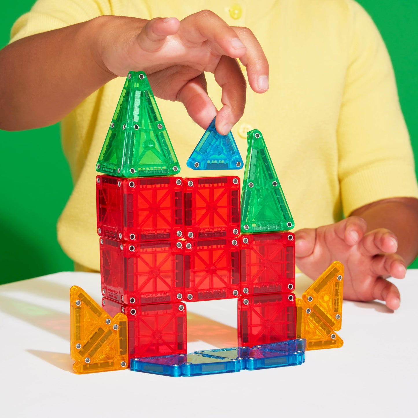 Magna-Tiles microMAGS 26-Piece Travel Magnetic Construction Set – Bold Colors, The Original Magnetic Building Brand