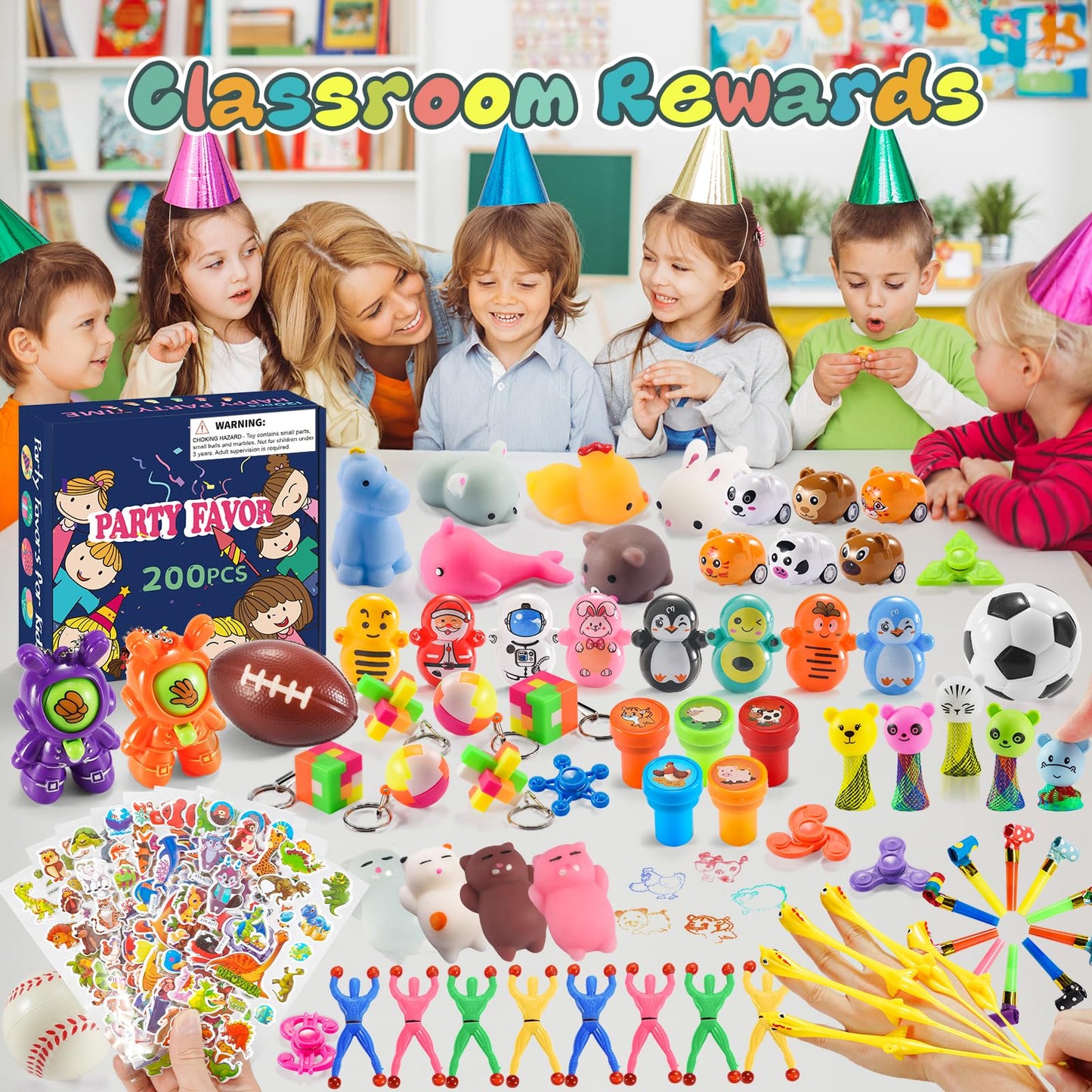 Yutin Party Favors for Kids 8-12, Easter Egg Fillers, Treasure Chest Box Prize Toys for Classroom Students, Goodie Bags Stuffers Pinata Fillers, Carnival Small Bulk Toys for Boys Girls Gift Bag 4-8