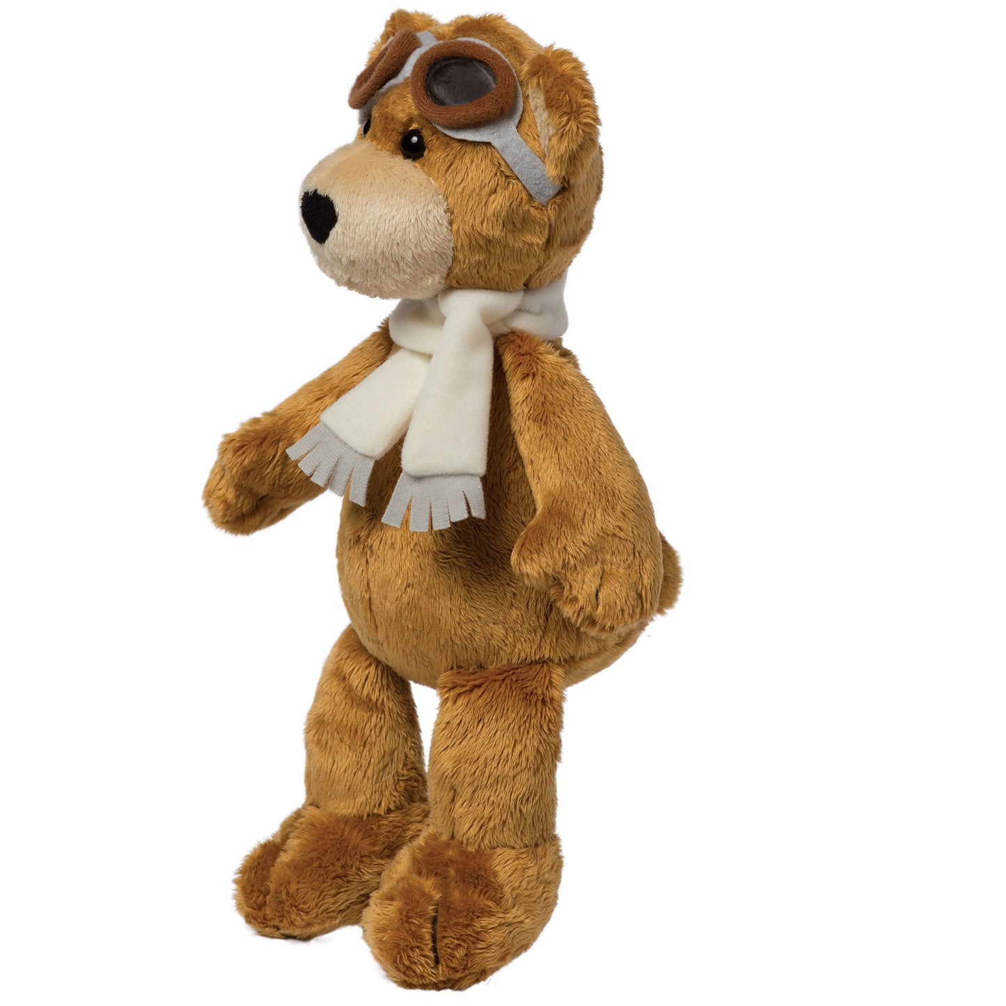 Manhattan Toy Aviator Teddy Bear 12" Stuffed Animal Plush with Soft Goggles and Scarf