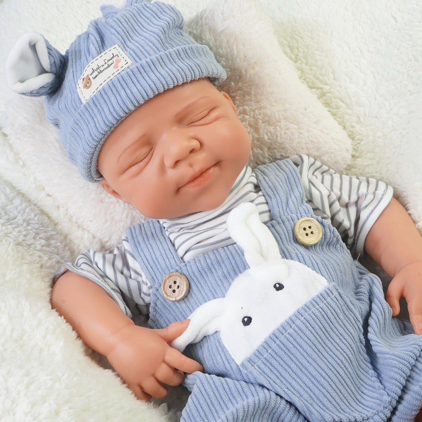 FemmeForm Boy 20 Inch, Full Silicone Baby Doll, Reborn Baby Dolls Silicone Full Body, Sleeping Position Newborn, Not Vinyl, with Gift Box