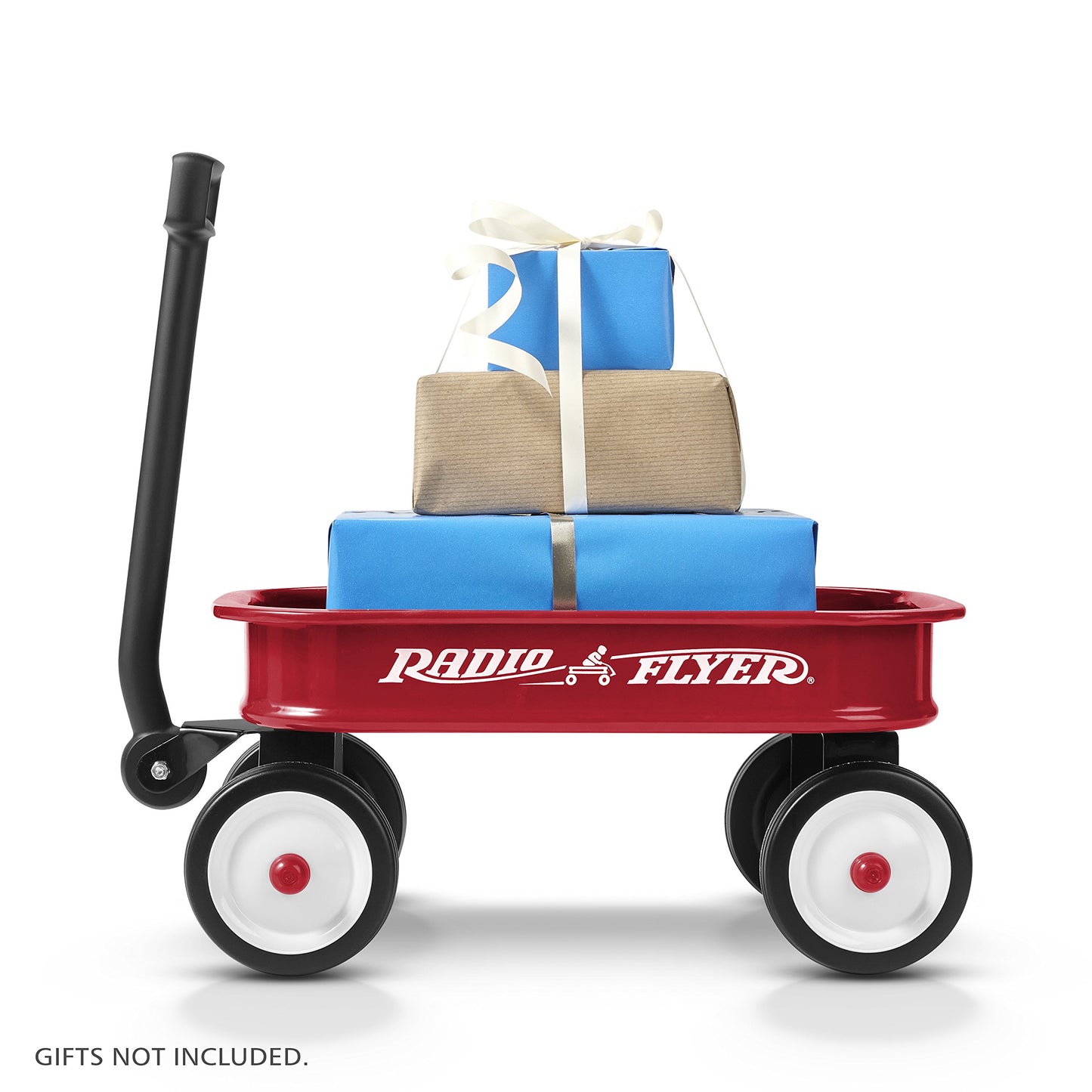 Radio Flyer Mini Classic Red Wagon for Kids, 12.5" Toy Wagon For Kids Aged 1.5+, Play-Size Version of the Classic, Durable Rolling Wheels & Steel Body, Working Handle, For Toys, Crafts & Gift Displays