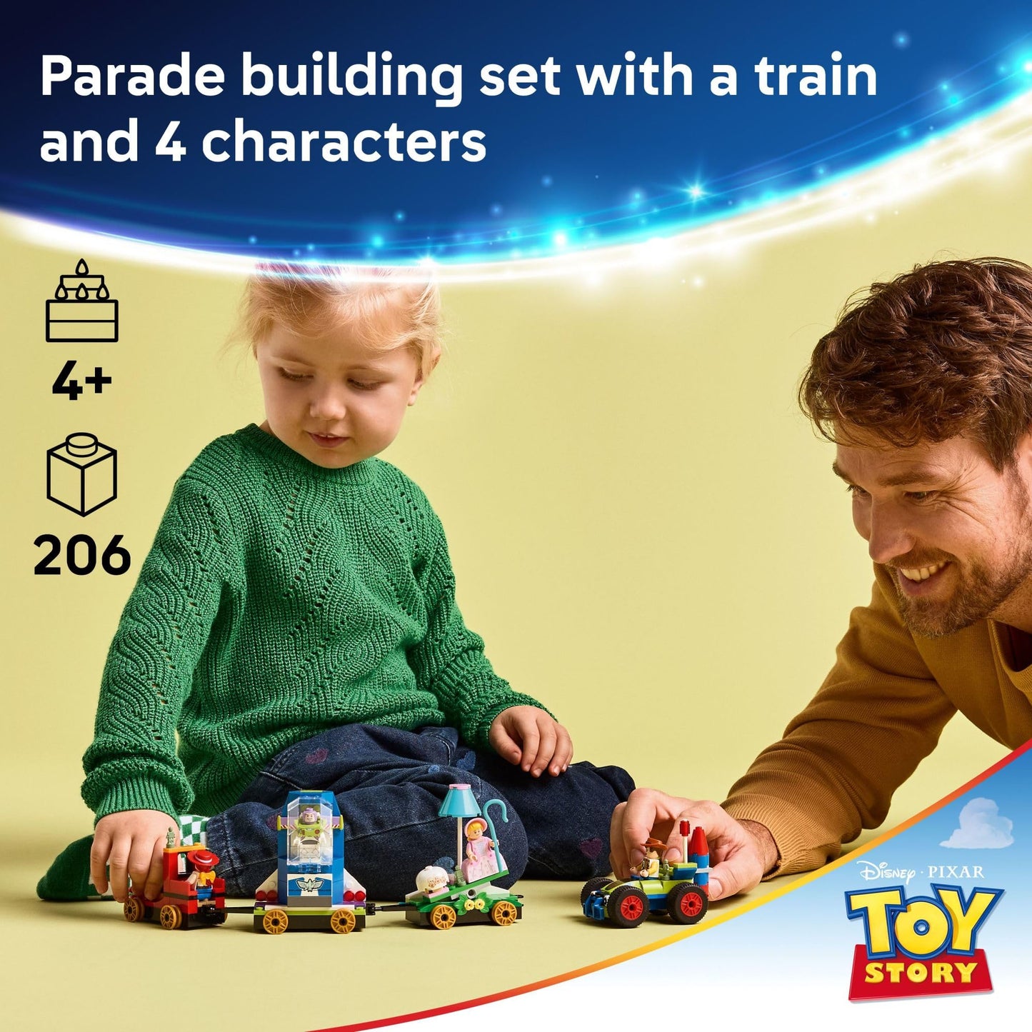 LEGO Disney and Pixar’s Toy Story Celebration Train & RC Car Toddler Toy - Sensory and Pretend Play Building Set for Preschool Boys and Girls, Ages 4+ - Disney Gift Idea for Birthdays - 43264