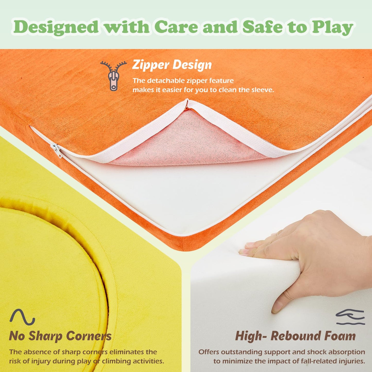 Climbing Toys for 1-3 Year Old,Toddler Climbing Toys Indoor, Baby Climbing Blocks, 7-Piece Soft Foam Climbing Blocks Set,Toddler Playtime Corner Climber Foam Play Gym for Climbing Crawling and Sliding