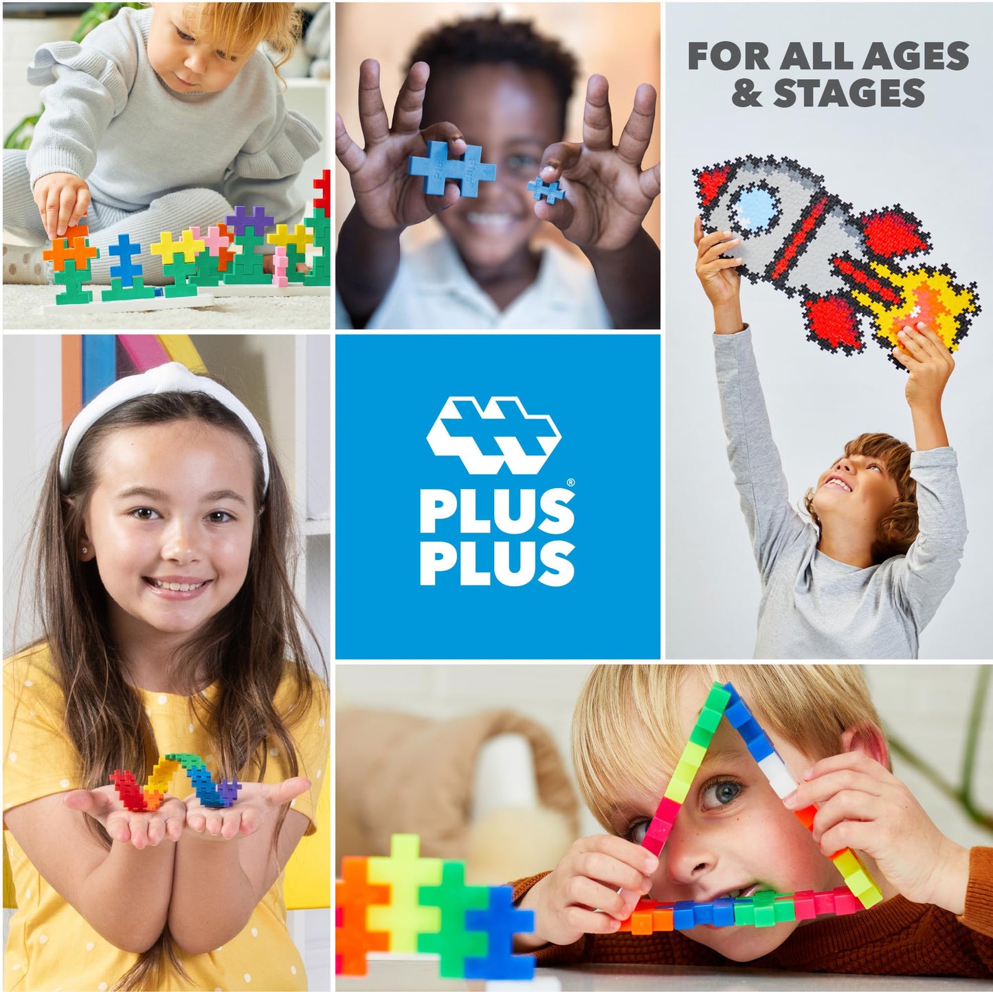 PLUS PLUS 240 Piece Spooky Mix Tube - Mini Interlocking Building Blocks Set, Stem Toys for Kids - Sensory Bin Fillers/Math Manipulatives Classroom Must Haves Gifts for Boys & Girls