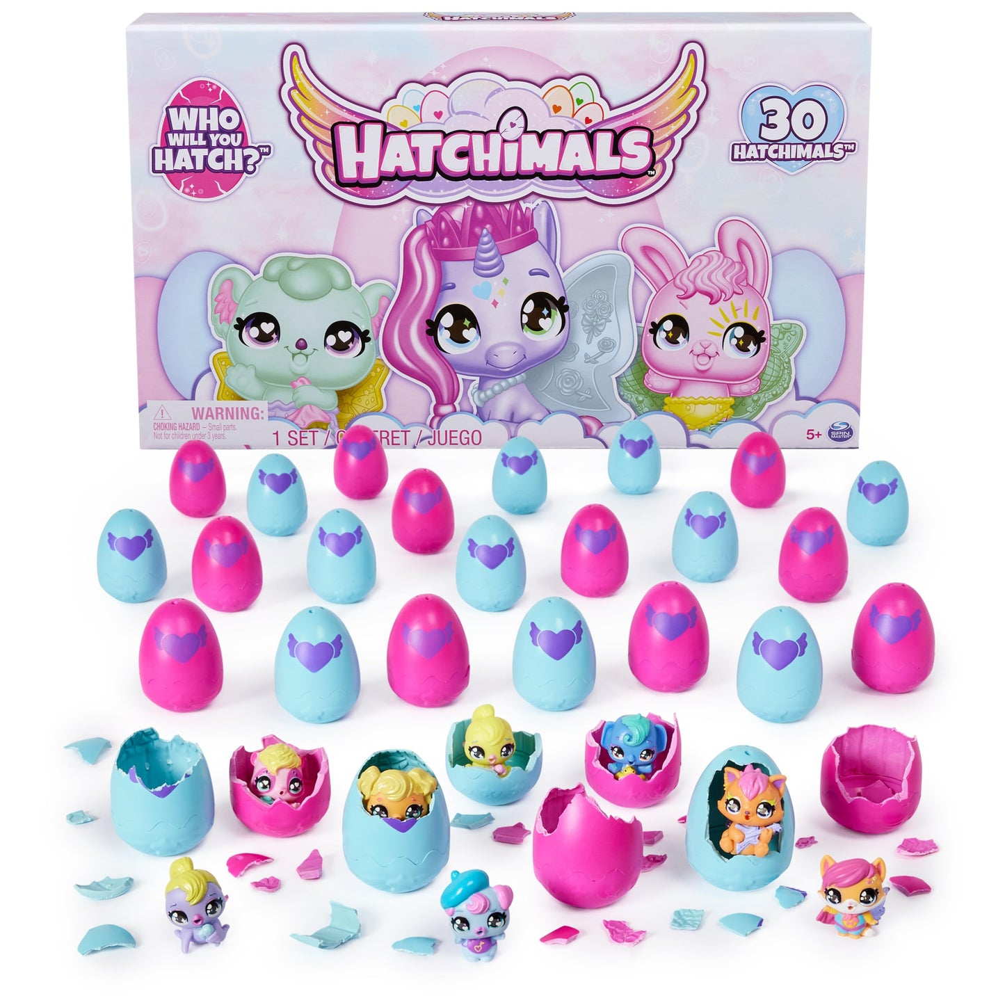 Hatchimals Alive Collectibles 30 Egg Mystery Value Pack - Mini Figures Ultimate Cracking Set: Who Will You Hatch - Stocking Stuffer Pack -30 Unique Figures, Party Favors, Pack (Age 3+)