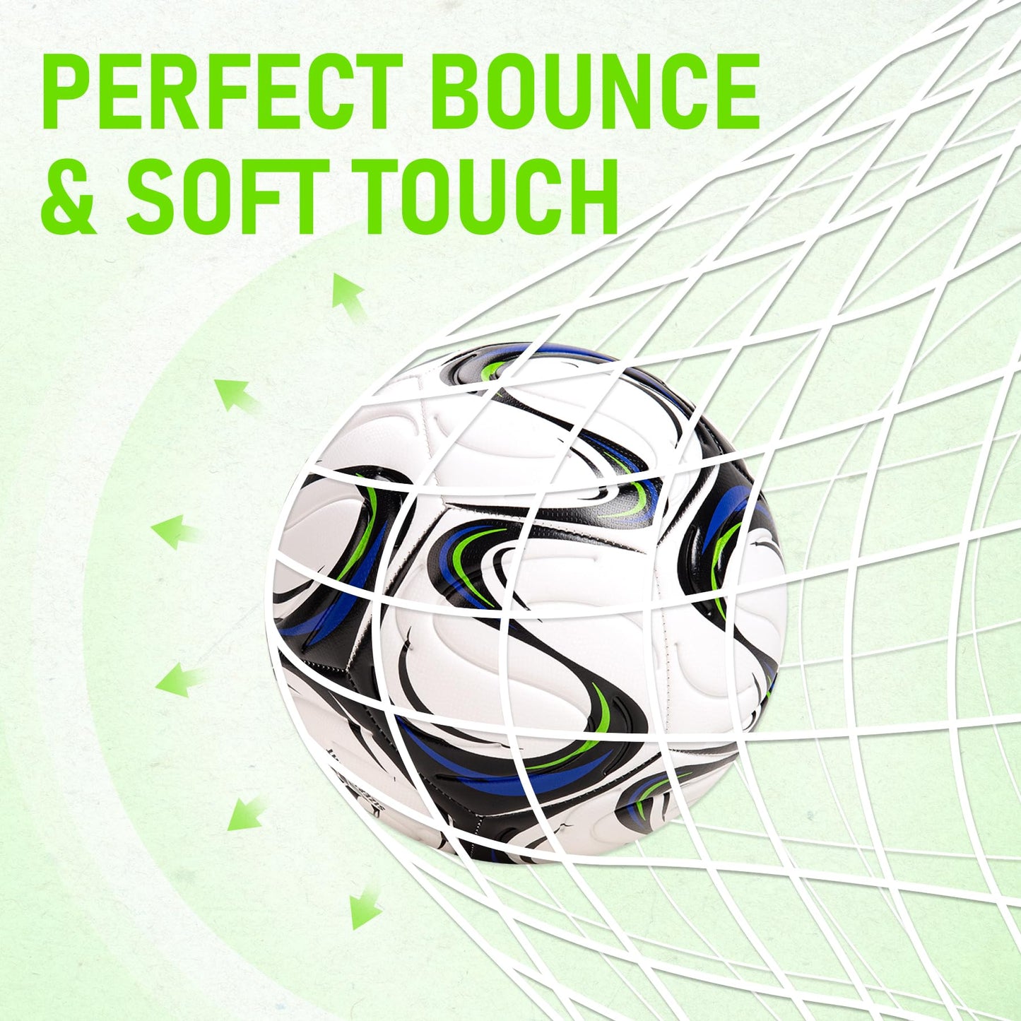 cellook Soccer Ball Size 5 with Pump, Official Size and Weight Long-Lasting Deflated Soccer Ball for Adults, Indoor Outdoor Training Practice Match Play Ball Game Sports Gifts for Players
