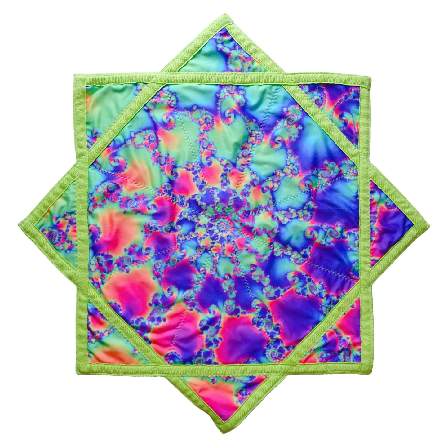 BVCY Flow Star UV Juggling&Skill Toy Flying Toy Beginners Easy to Rotate Spinning Cloth Double-Sided Printing (R07-style5)