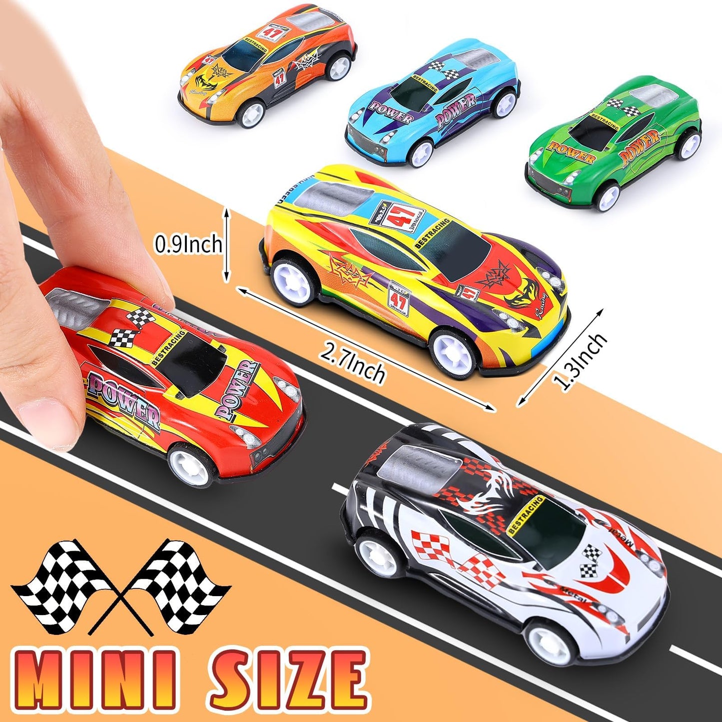 DERTE 280 Pcs Pull Back Cars for Kids Mini Car Toys Bulk Metal Race Vehicles Party Favors Goodie Bag Stuffers Classroom Prizes for Boys Girls Toddlers