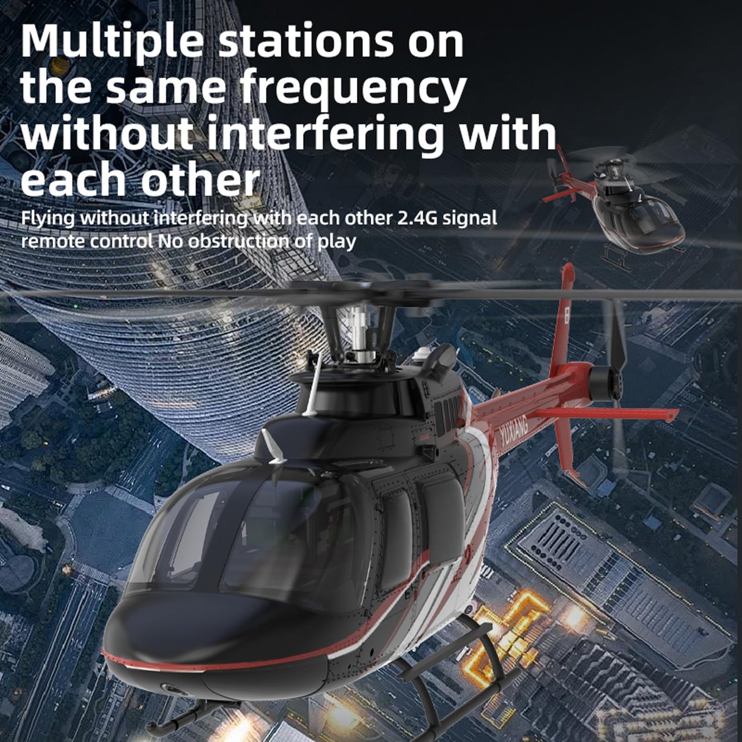 Hylukon 6 Channel Remote Control Helicopter, with Brushless Motors, Altitude Hold, Gyro, Optical Flow Positioning Function, 2.4GHz Aileronless Mini Aircraft Toy for Beginners Teens Adults
