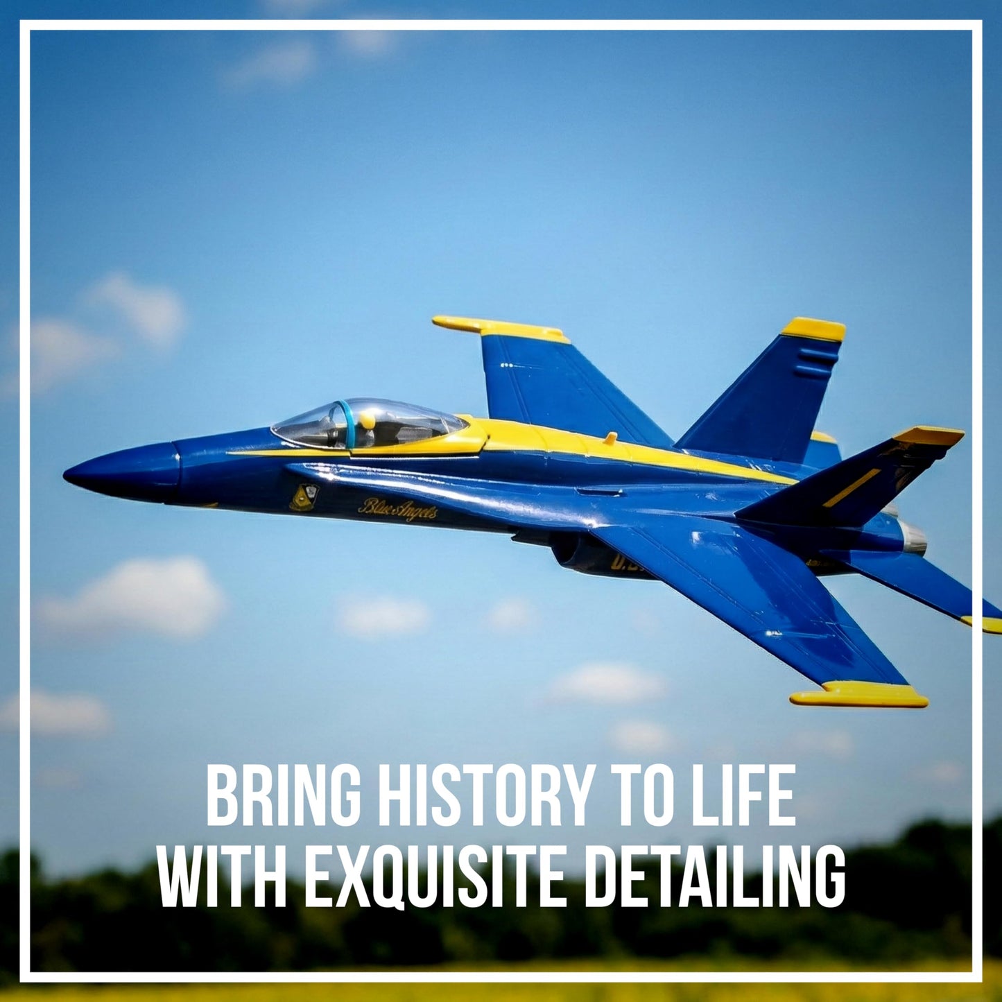 Postage Stamp F/A-18C Hornet Blue Angels – 1/150 Scale Die-Cast Metal Jet Model with Display Stand – Officially Licensed US Navy Collectible Aircraft for Adults Ages 14+