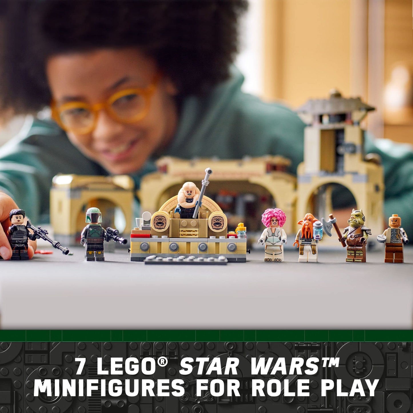 LEGO Star Wars Boba Fett’s Throne Room Building Kit 75326, with Jabba The Hutt Palace and 7 Minifigures, Star Wars Building Set, Great Gift for Star Wars Fans, Boys, Girls, Kids Age 7+ Years Old