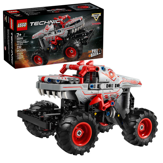 LEGO Technic Monster Jam ThunderROARus Pull-Back Monster Truck Toy - Building Toy for Kids, Boys and Girls, Ages 7+ - Creative Gift Idea for Lovers of Trucks - 42200