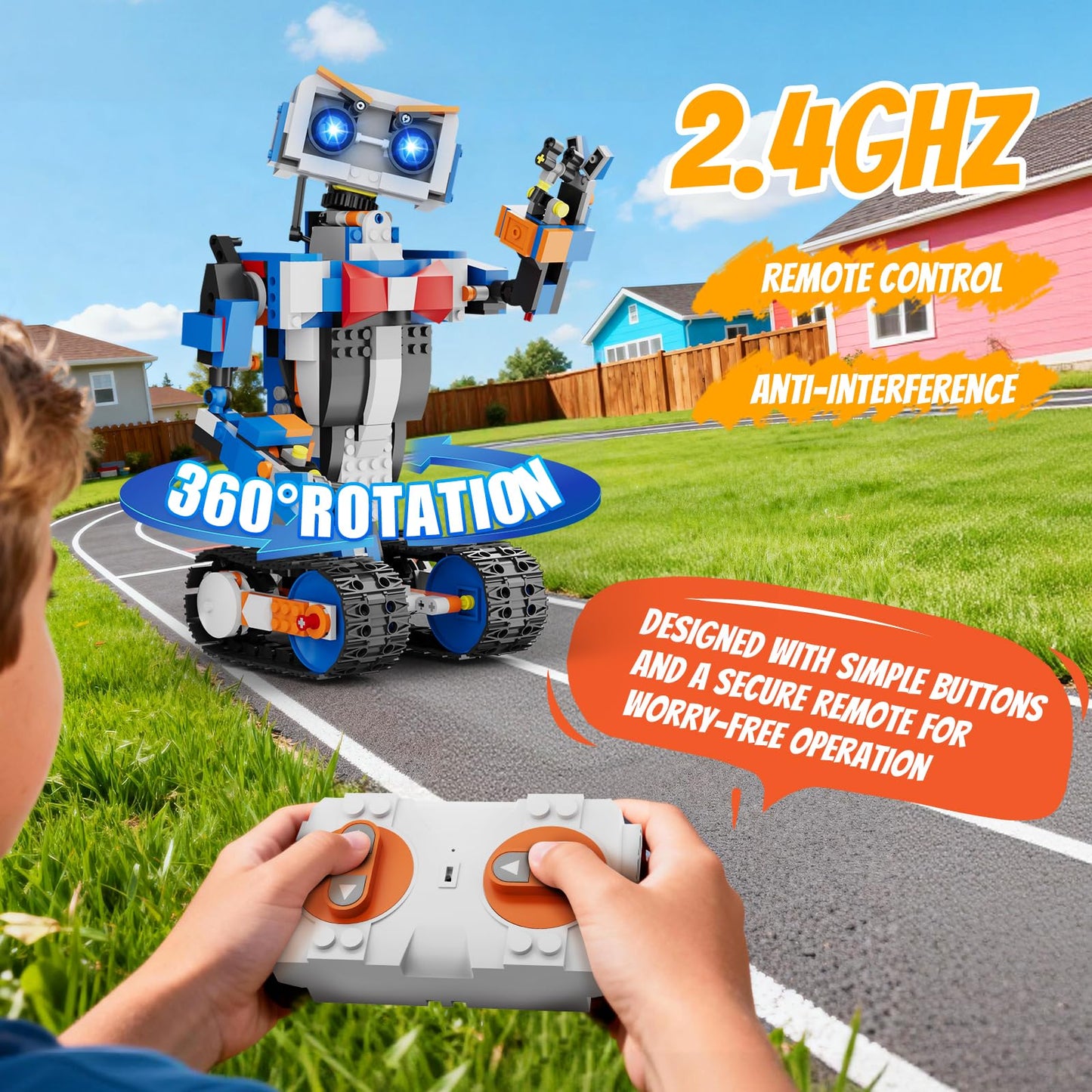 okk Robot Building Toys for Boys, STEM Projects for Kids Ages 6-12, Remote & APP Controlled Engineering Learning Educational Coding DIY Building Kit Rechargeable Robot Toy Gifts for Girls