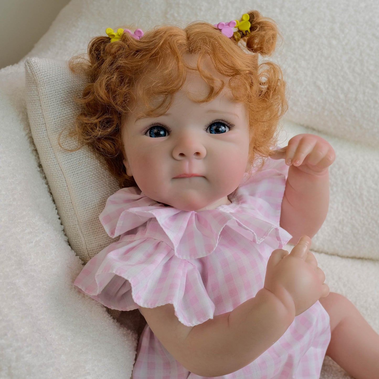 Anano Reborn Baby Doll Silicone Full Body 18 in Full Silicone Baby Doll Girl Realistic Babys Dolls Newborn Girl, Real Life Babys Dolls for Age 3+Year Old Girls