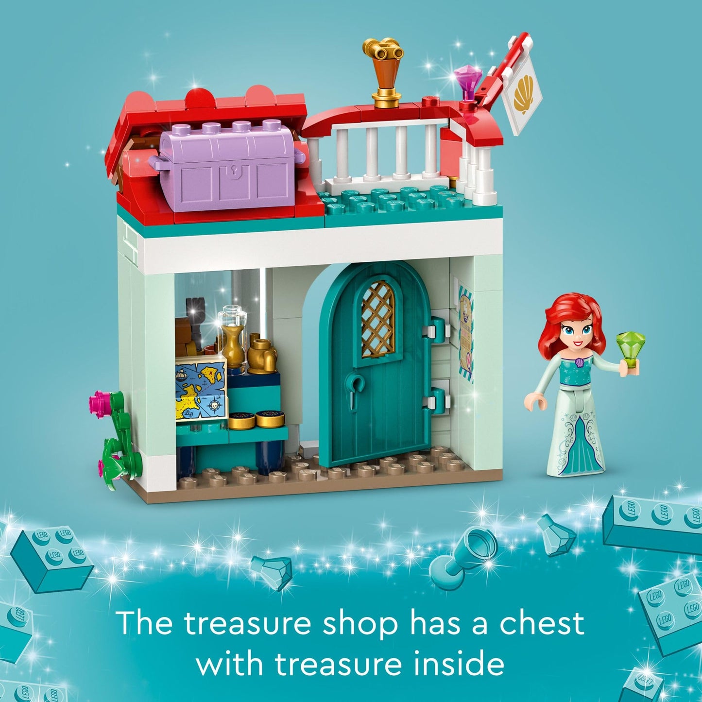 LEGO Disney Princess Market Adventure Building Toy Set - Pretend Play Disney Toy Figures & Playsets for Girls & Boys, Ages 6+ - Gifts for Kids, Birthdays, Events - 43246