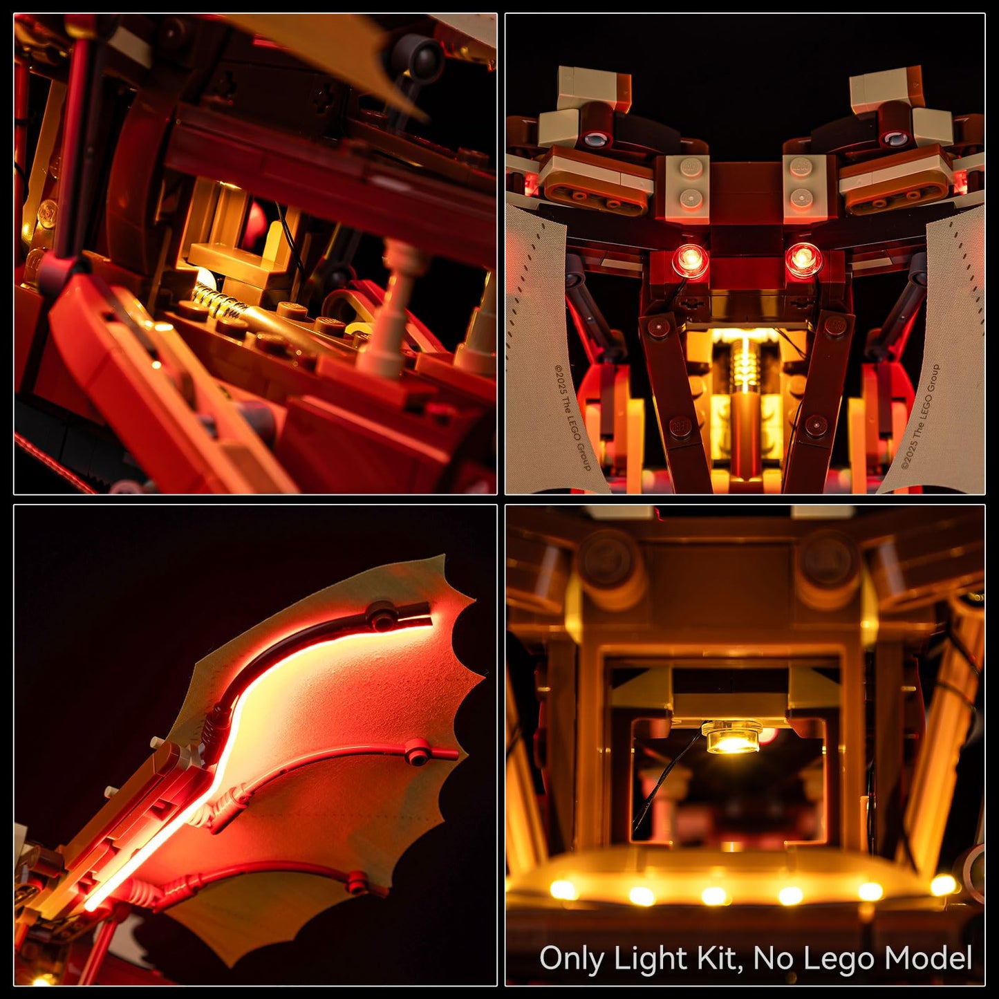 Kyglaring LED Light Kit Compatible with Lego 42207 Set, Lighting Accessories for Leonardo da Vinci's Flying Machine, Lights Only (Model Not Included), Classic Version.
