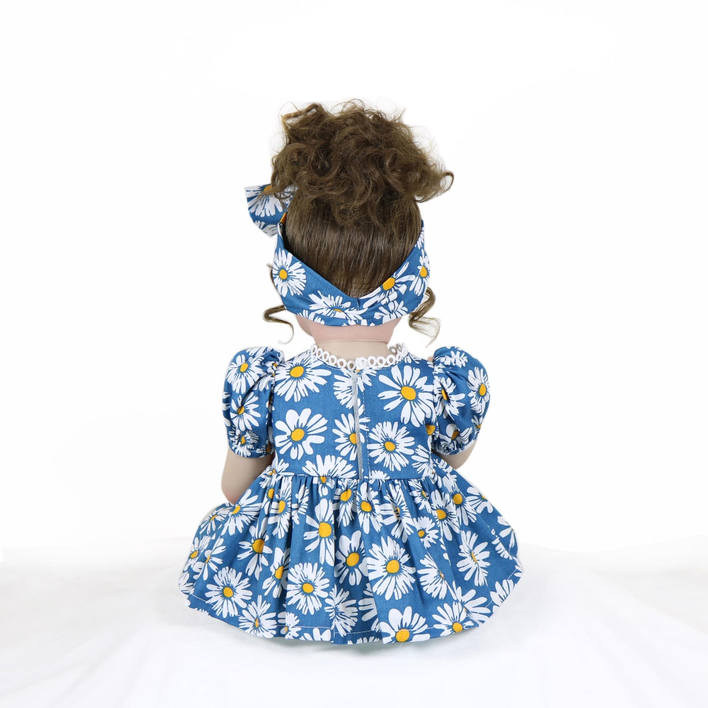 Sweet Daisy Dreams Reborn Toddler Doll – 22” Lifelike Poseable Doll with Rooted Brown Hair, Soft Full Vinyl Body & Daisy Outfit – Includes Pacifier, Bottle & Accessories – Ages 3+