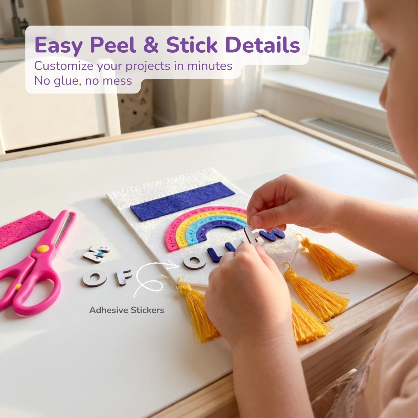Kids Sewing Kit for Beginners Ages 6-12, Cute Felt Craft Projects with Easy Step by Step Instructions, My First Sewing Kit for Girls and Boys with Pre-Cut Shapes, Educational Learning Activity