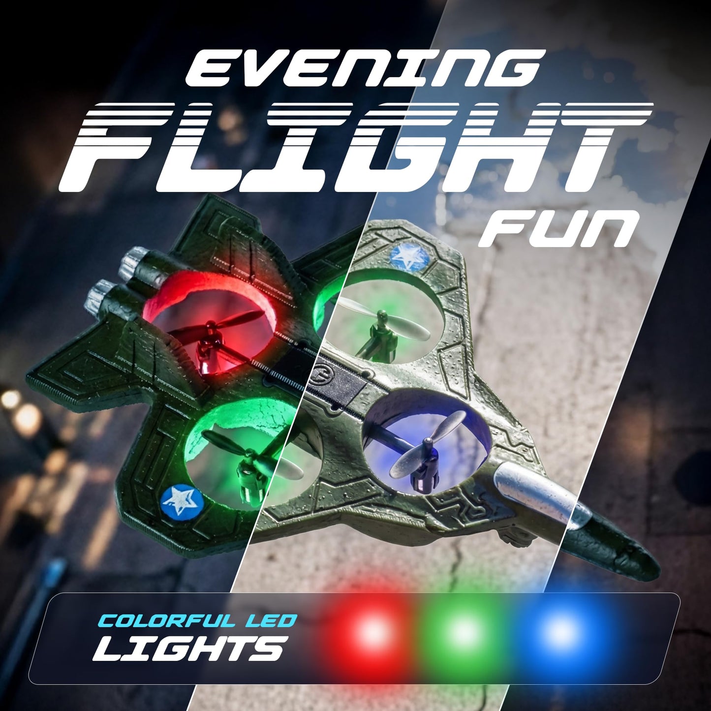 NUTTY TOYS RC Stunt Airplane for Kids & Adults - 3X Extended Battery Life, Top LED Jet Fighter 2026, Remote Control Plane Ages 8+, 360° Flip & Roll Drone, Best Easter Basket Stuffers & Boys Gifts Idea