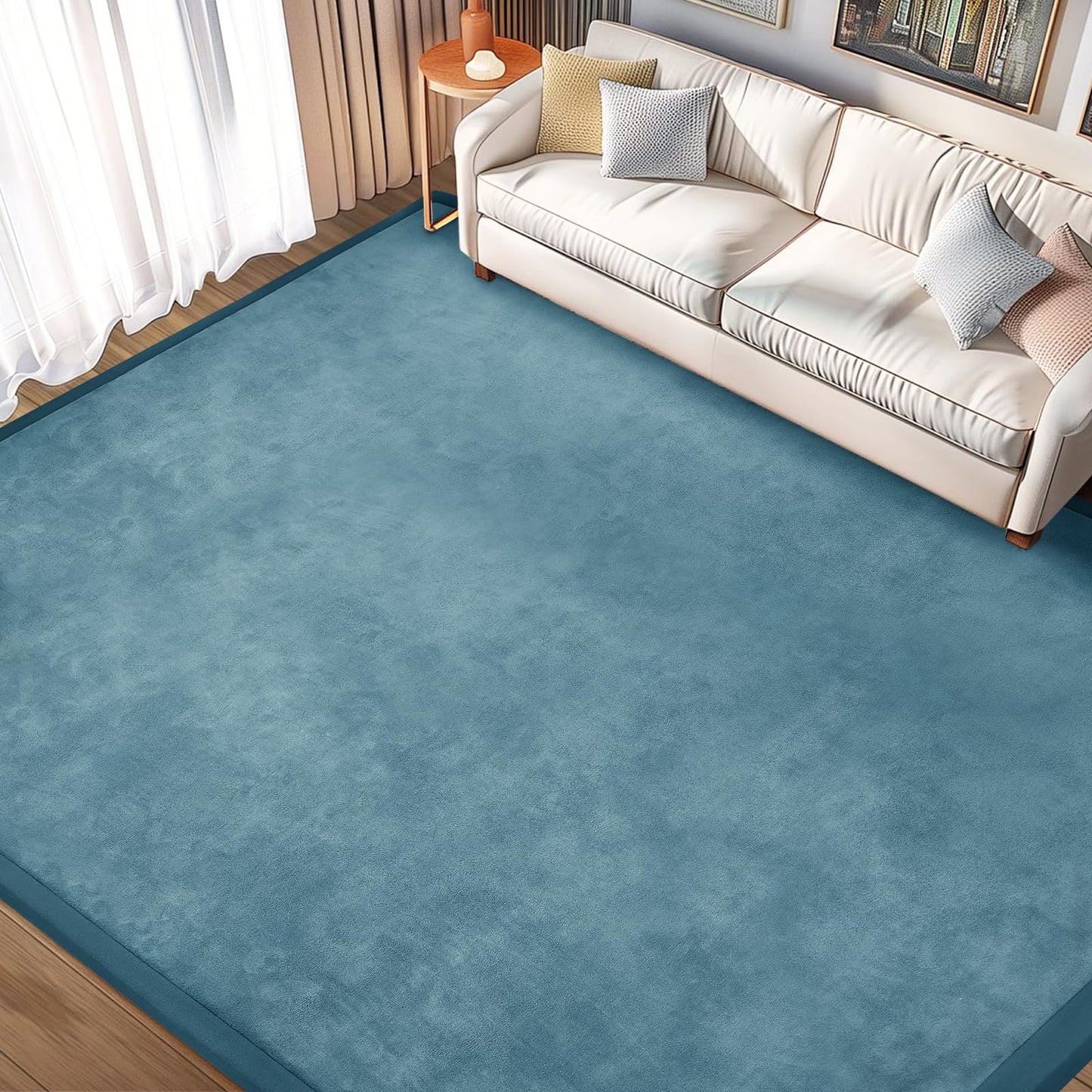 ILPEOD Baby Play Mat 1.2" Thick Memory Foam Nursery Rug Area Rug, 13’1” X 6’7” Yoga Mat Playmat Crawling Mat for Baby,Toddlers, Infants, Kids,Floor Mat Tatami Mat for Living Room with Non-Slip(Green)