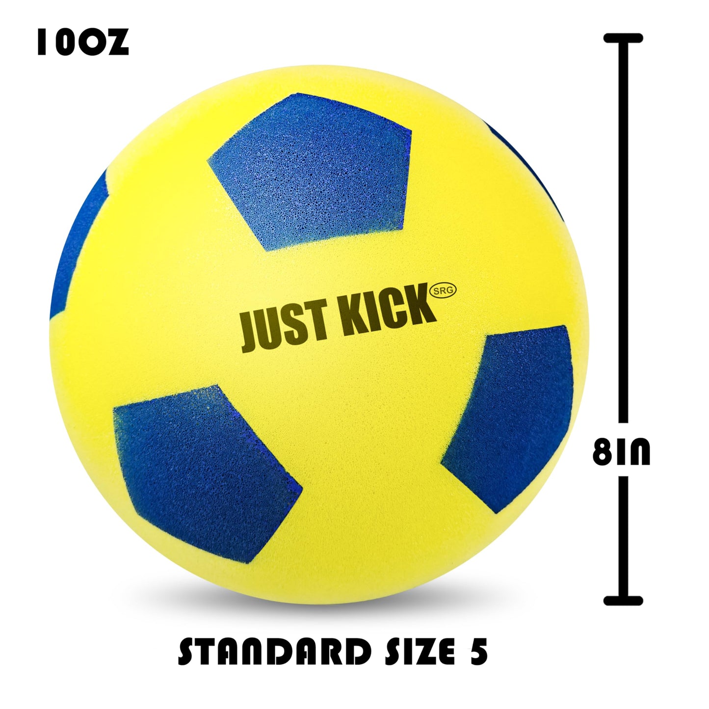 SRG Silent Foam Soccer Ball Size 5 Pro – New Upgraded Weight Indoor Soft Soccer Training House Ball | Airless Soccer for Dribbling & Footwork Practice Gift in Premium Box