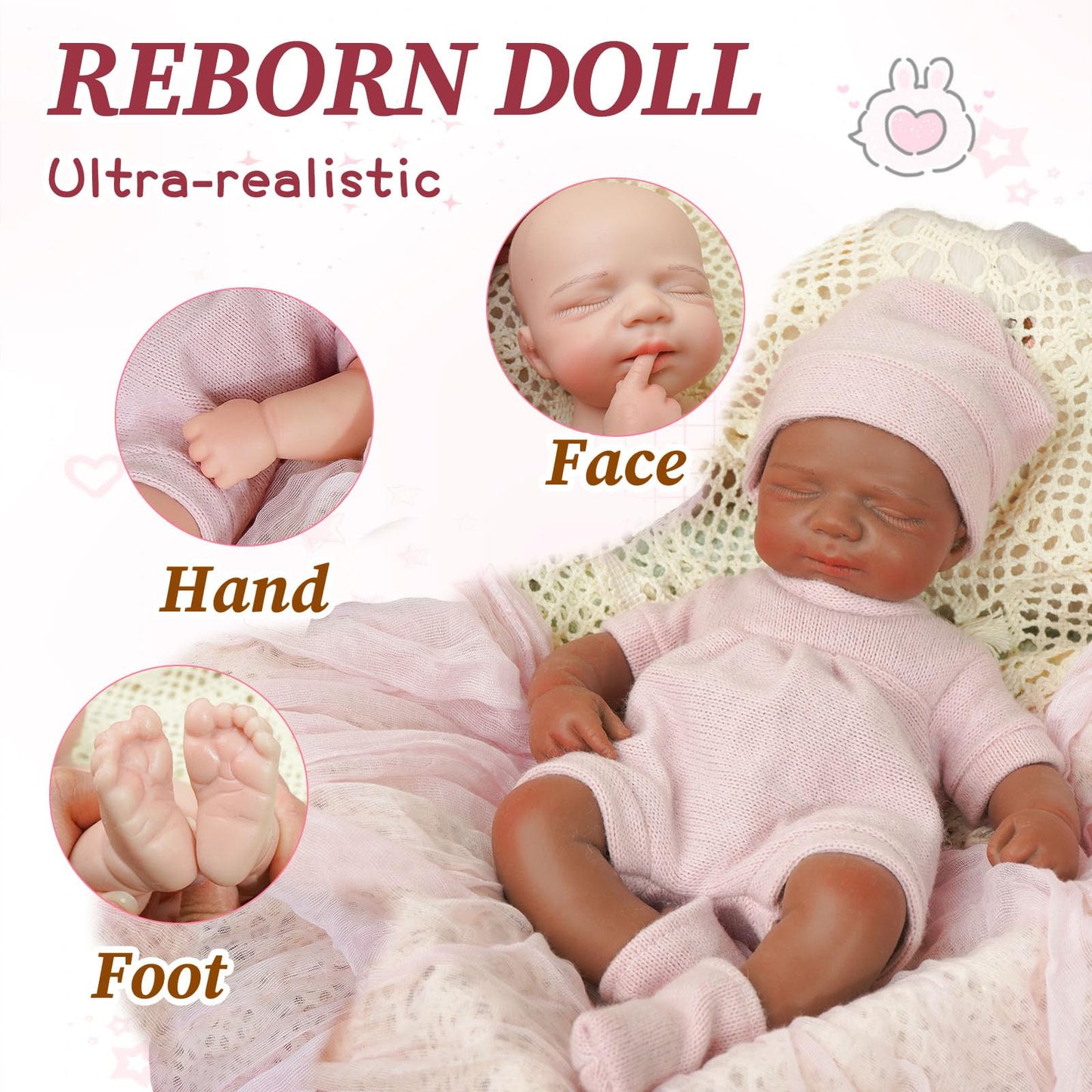 YaLuoQian Realistic Reborn Baby Dolls-11.8 inch Silicone Reborn Baby Dolls Full Body Newborn Baby Doll Silicone Girl with Clothes Set Gift Box for Kids Age 3+