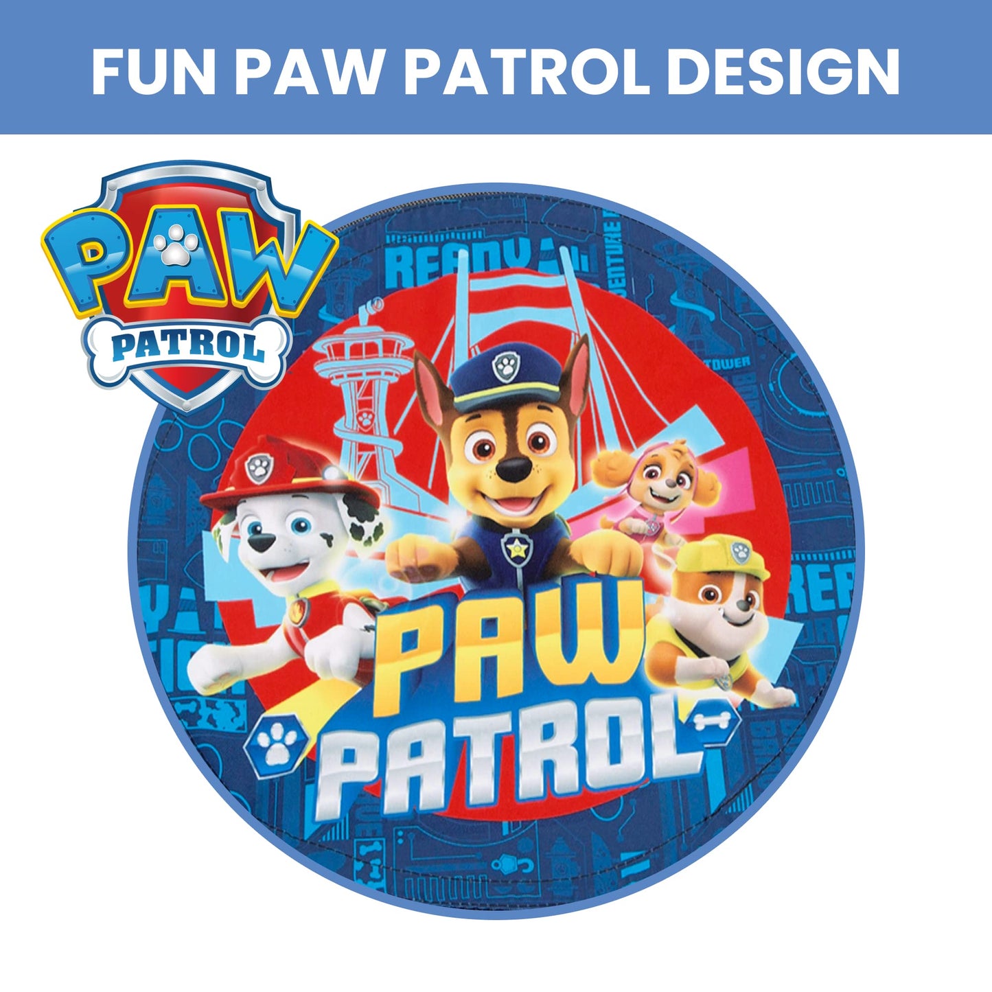 Delta Children PAW Patrol 40-Inch Saucer Swing for Kids – Attaches to Swing Sets or Trees – Includes All Necessary Hanging Hardware & Rope