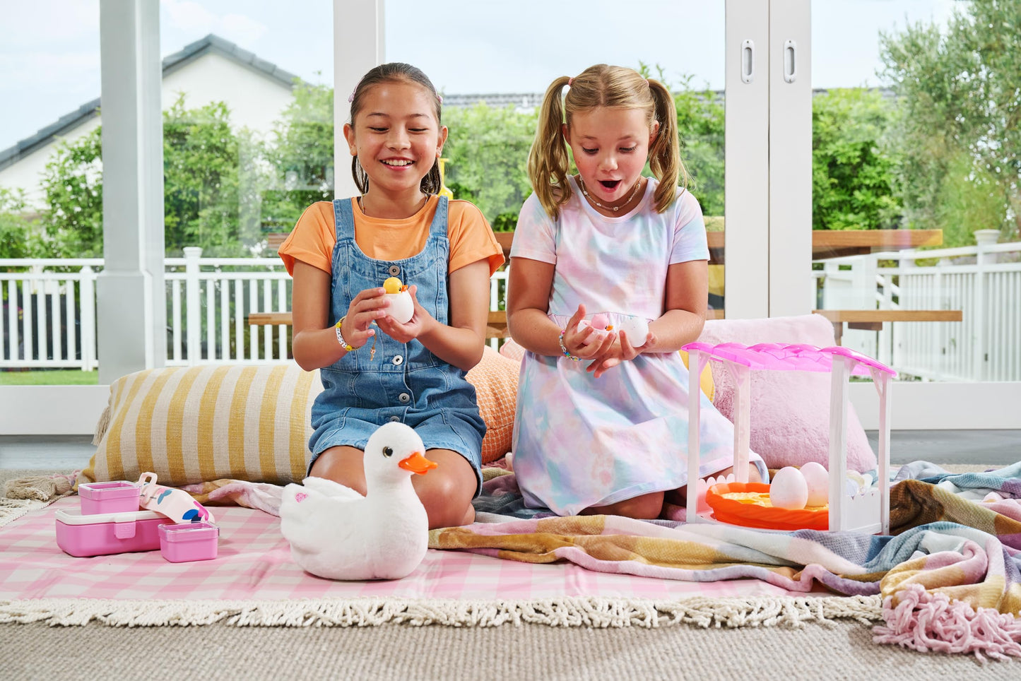 Pets Alive Mommy Duck & Baby Surprise by ZURU Nurturing Play Surprise Hatching Interactive Girls' Toy.