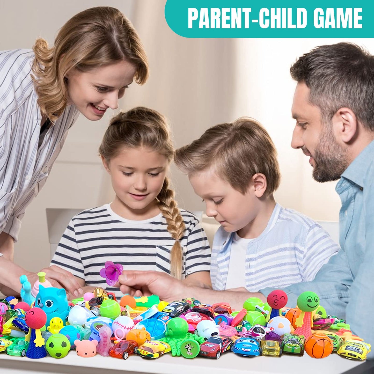 Party Favors for Kids, 64 Pcs Small Toys Prizes Bulk, Easter Basket Goodie Bag Stuffers, Pinata Egg Fillers, Treasure Box Toys for Classroom, Prize Box Birthday Gift Bag Student Rewards
