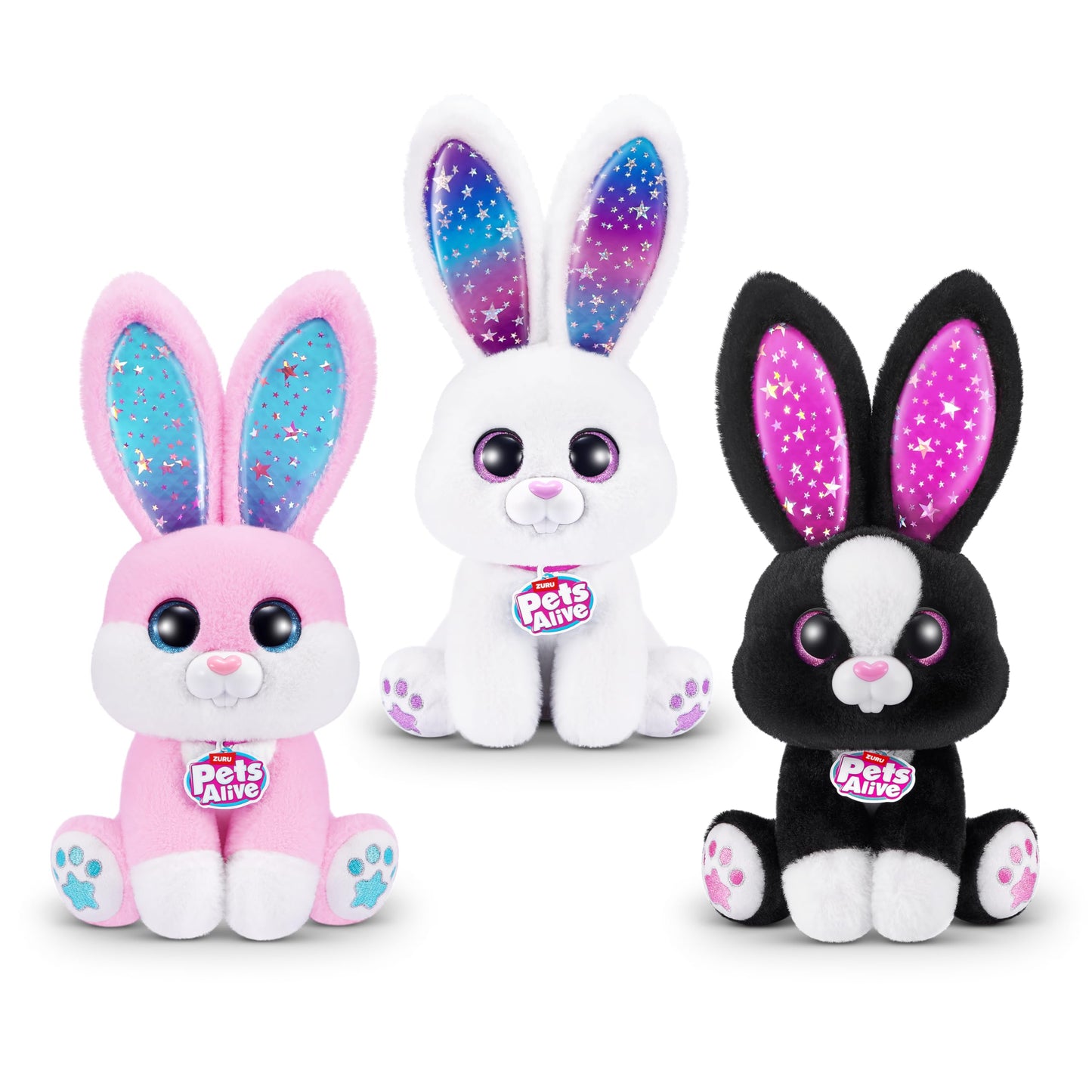 Pets Alive Magic Bunnies (Sootie) by ZURU Electronic Plush Unboxing Surprise Interactive Magic Toy