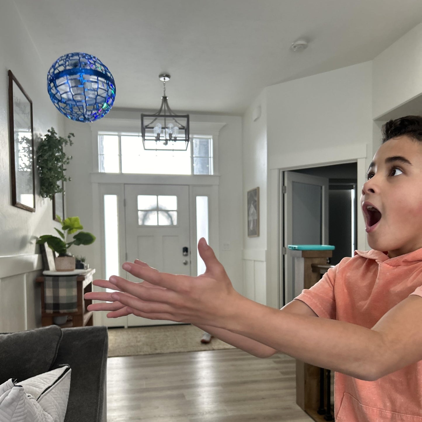 Galaxy Ball 2026 Flying Orb Toy Hand Controlled Drone Ball, Boomerang Hover Ball Toy LED Lights, USB Rechargeable Gravity Disc Spinner, Gesture Control Mini Drone for Kids 8-12 Indoor Hover Drone