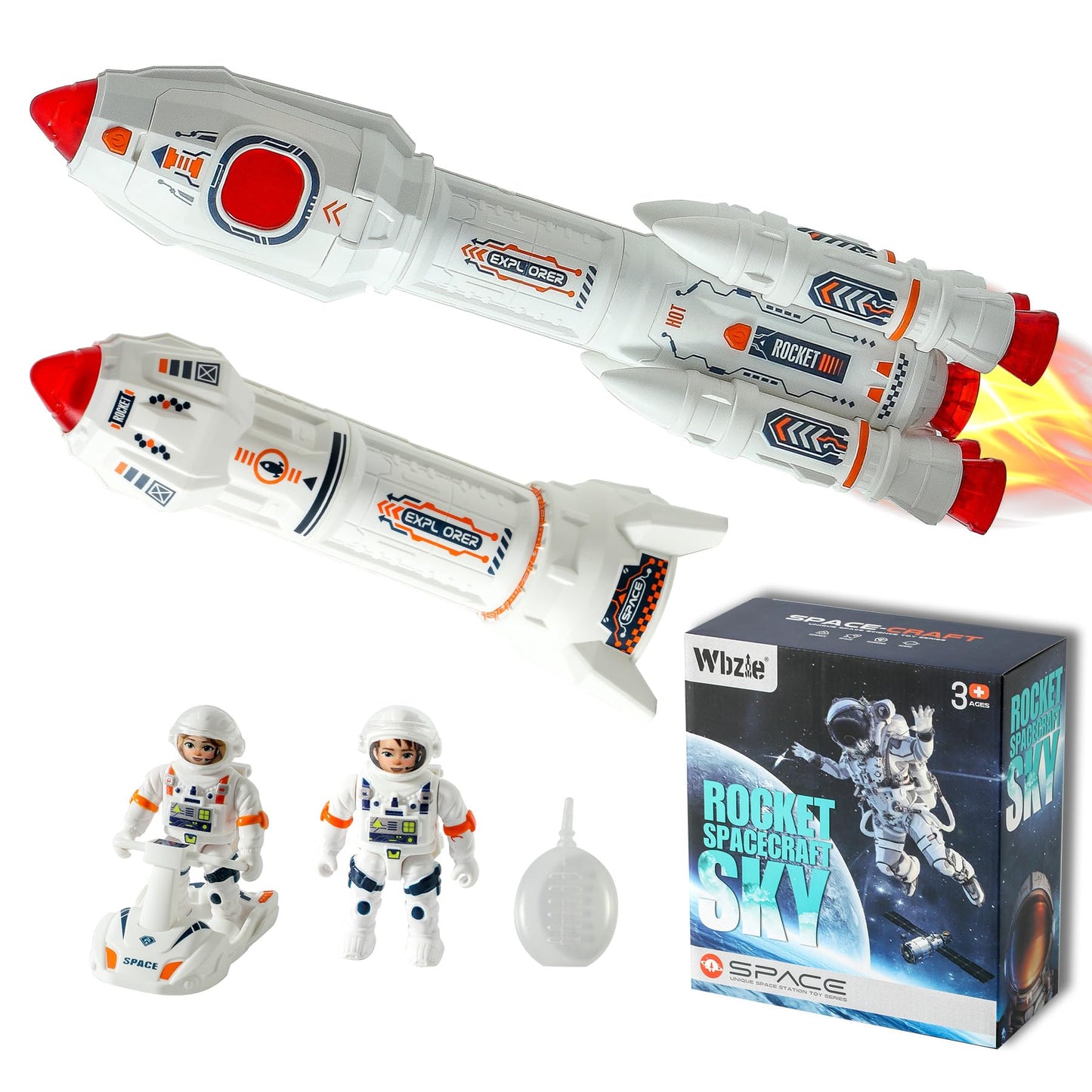 Wbzle Educational Toys Interactive Children's Rockets for Kids Toddler Toys for 4-5 & 6-8 Year Old Boys