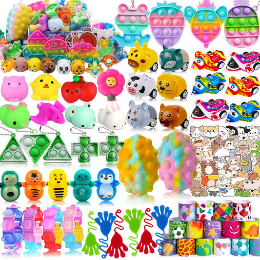 Taulaap 134 Pack Party Favors for Kids 3-5 4-8-12, Treasure Box Toys for Classroom Prizes, Pinata Filler, Goodie Bag Stuffers, Treasure Chest Carnival Prizes Bulk Toys Easter Egg Fillers