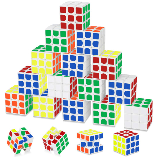 Mini Cube 20 Pack Magic Cube, Puzzle Party Favors for Kids Party Puzzle Game Toys Classroom Rewards & School Prize for Students, Stress Relief Toys Goody Bag Filler Birthday Easter Gift