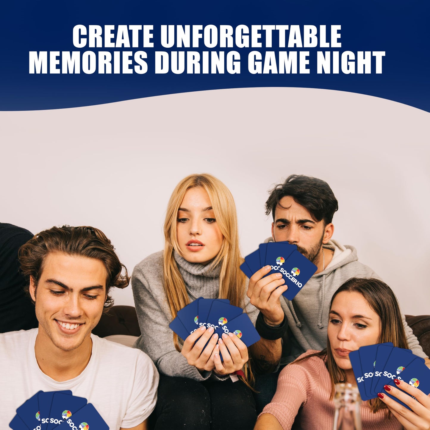 SOCCER IQ Soccer Trivia Card Game Champions League Version – 150 Soccer Trivia Questions, Best Soccer Gifts for Boys | Soccer Games for Kids and Adults | Champions League Soccer Cards | Soccer Gift