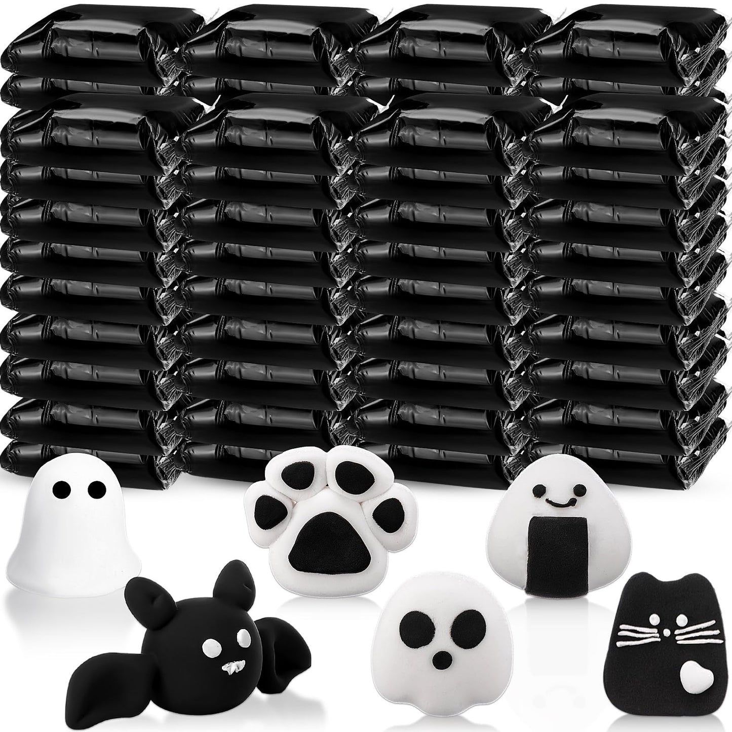 VioraWhite 72 Pcs 38oz Air Dry Clay Bulk Modeling Magic Ultra Lightweight Foam Modeling Clay for Kids Adults DIY Gifts Party Arts Crafts and School Project Supplies(Black)