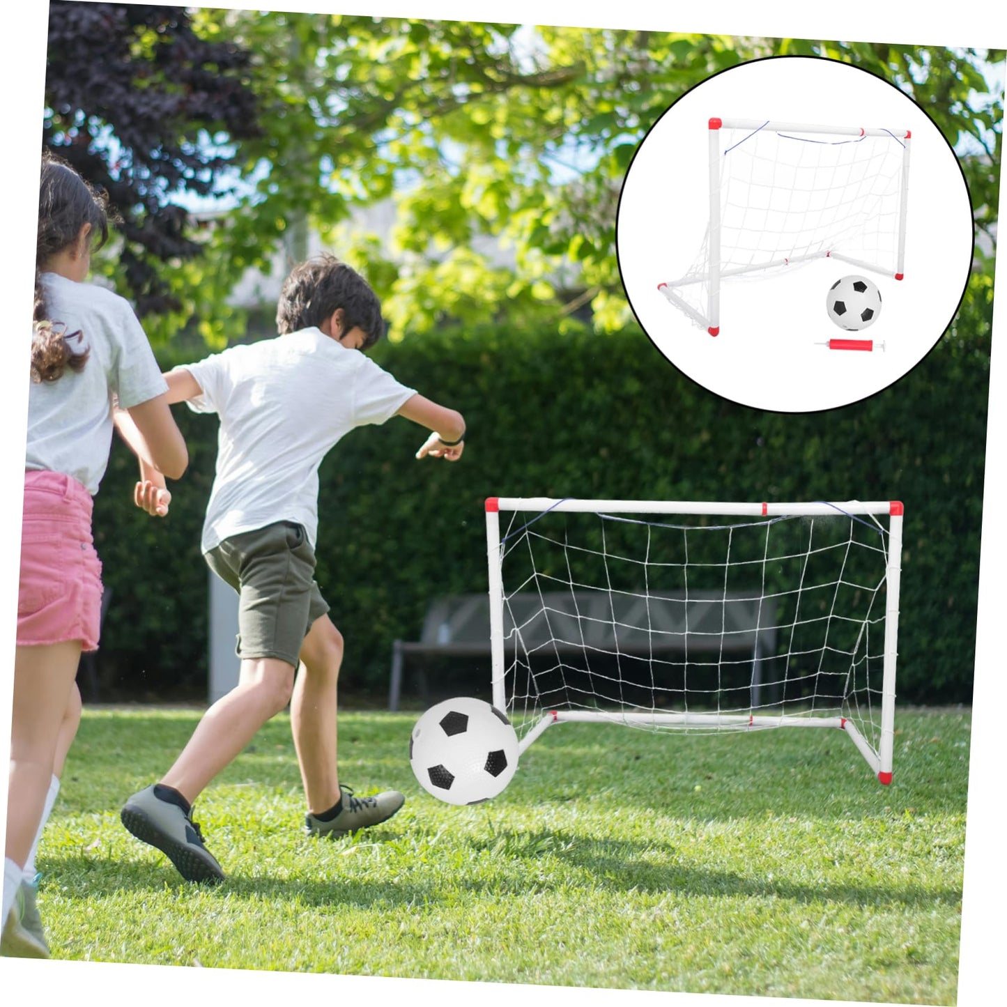 POPETPOP Soccer Goals Soccer Goal Boys and Girls Net Backyard Training Folding Football Training Equipment for Boys and Girls
