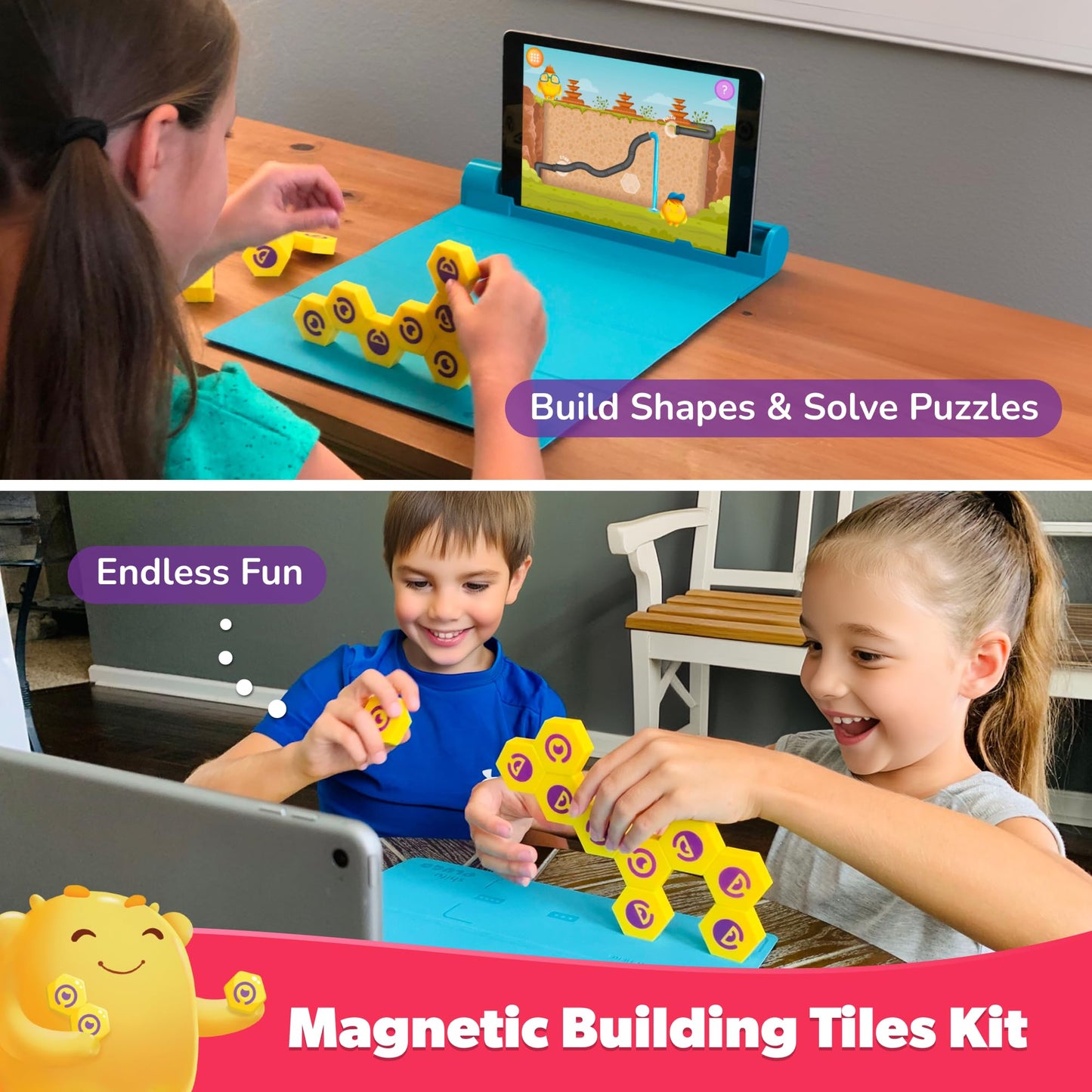 PlayShifu Junior Genius Pack | 3-in-1 STEM Learning Kit with Word Wiz, Mission Math & Connecto | Tech-Powered Educational Toys for Kids Ages 4–10 | Gift for Boys & Girls | Tablet Not Included