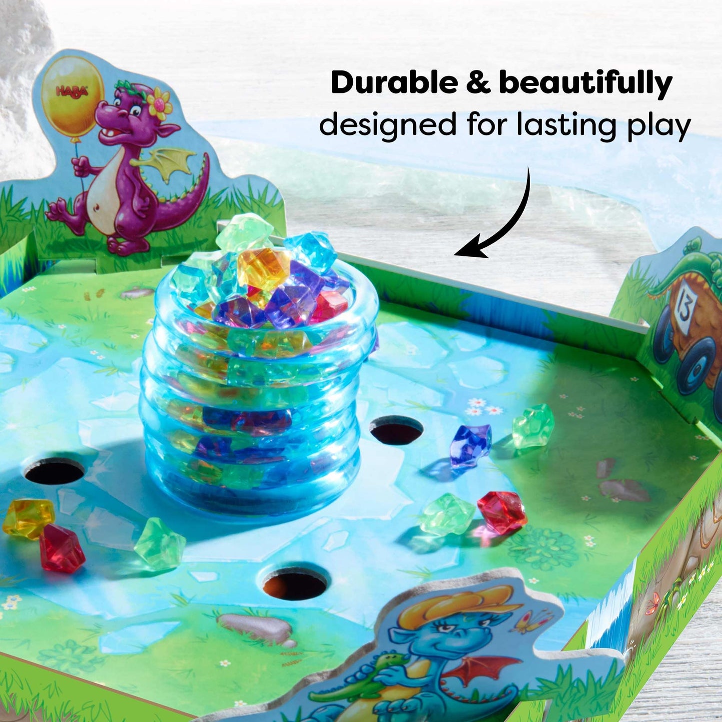 HABA Dragon's Breath Board Game - Award- Winning Board Games for Family Night and Exciting Tabletop Adventures for Dragon Fans Ages 5 and Up