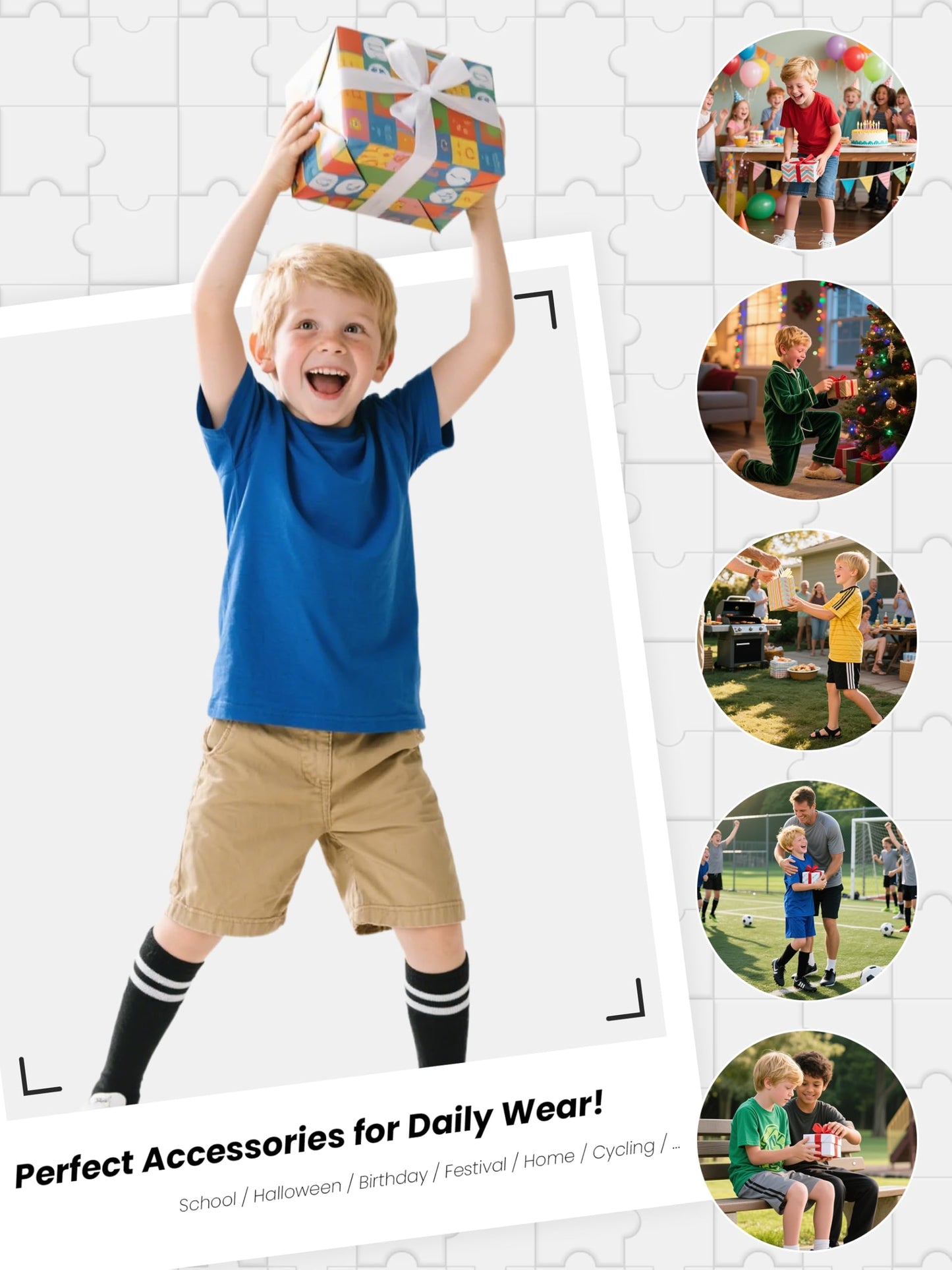 Hryrbay 4 Pairs Kids Cotton Soccer Socks Cushion Striped Baseball Uniform Boys World Cup Sock Toddler Girls Knee High Socks (Black,3-6 Years)