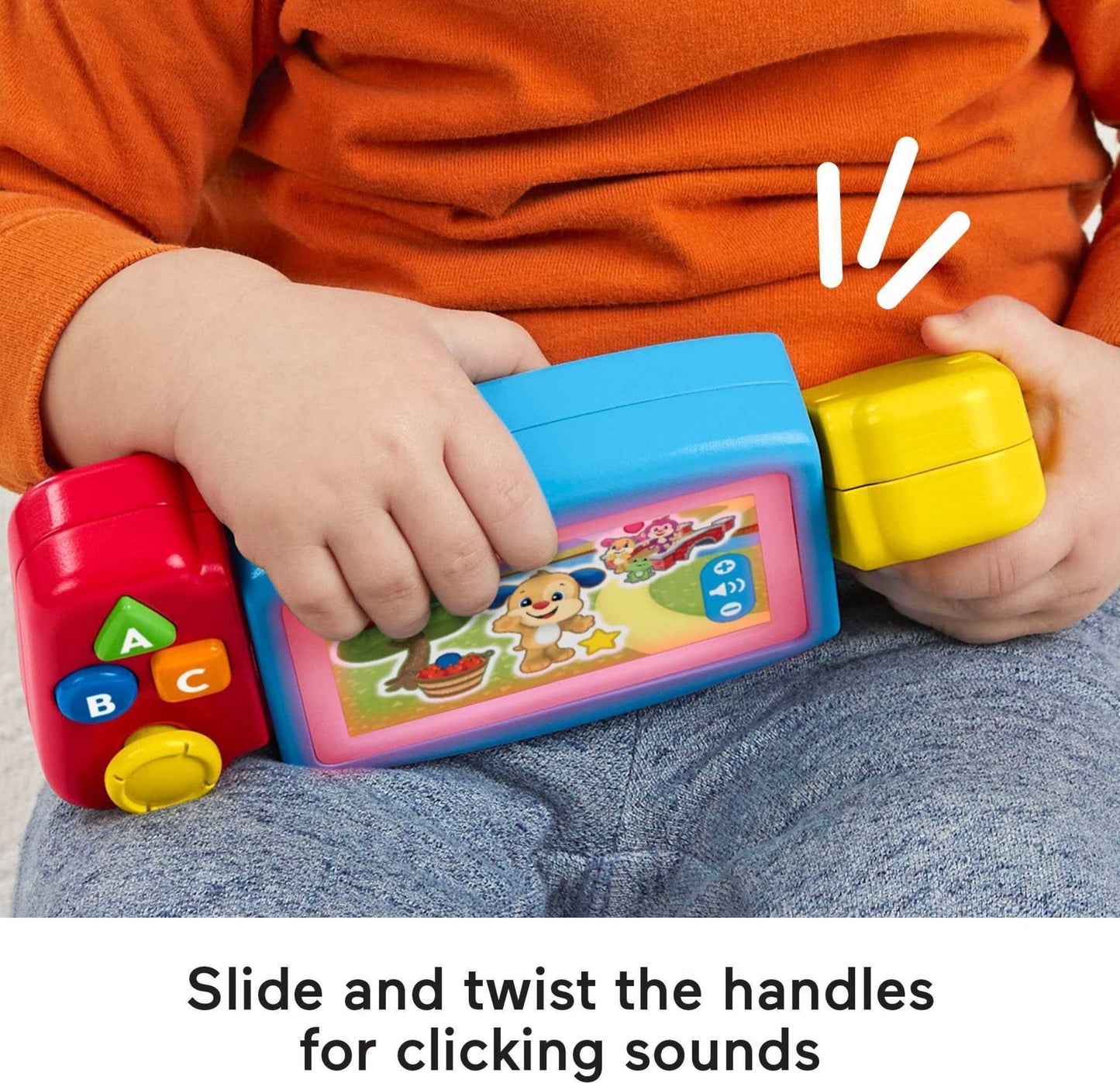 Fisher-Price Baby & Toddler Toy Laugh & Learn Gamer, Electronic Musical Learning Activity for Pretend Play Infants Ages 9+ Months