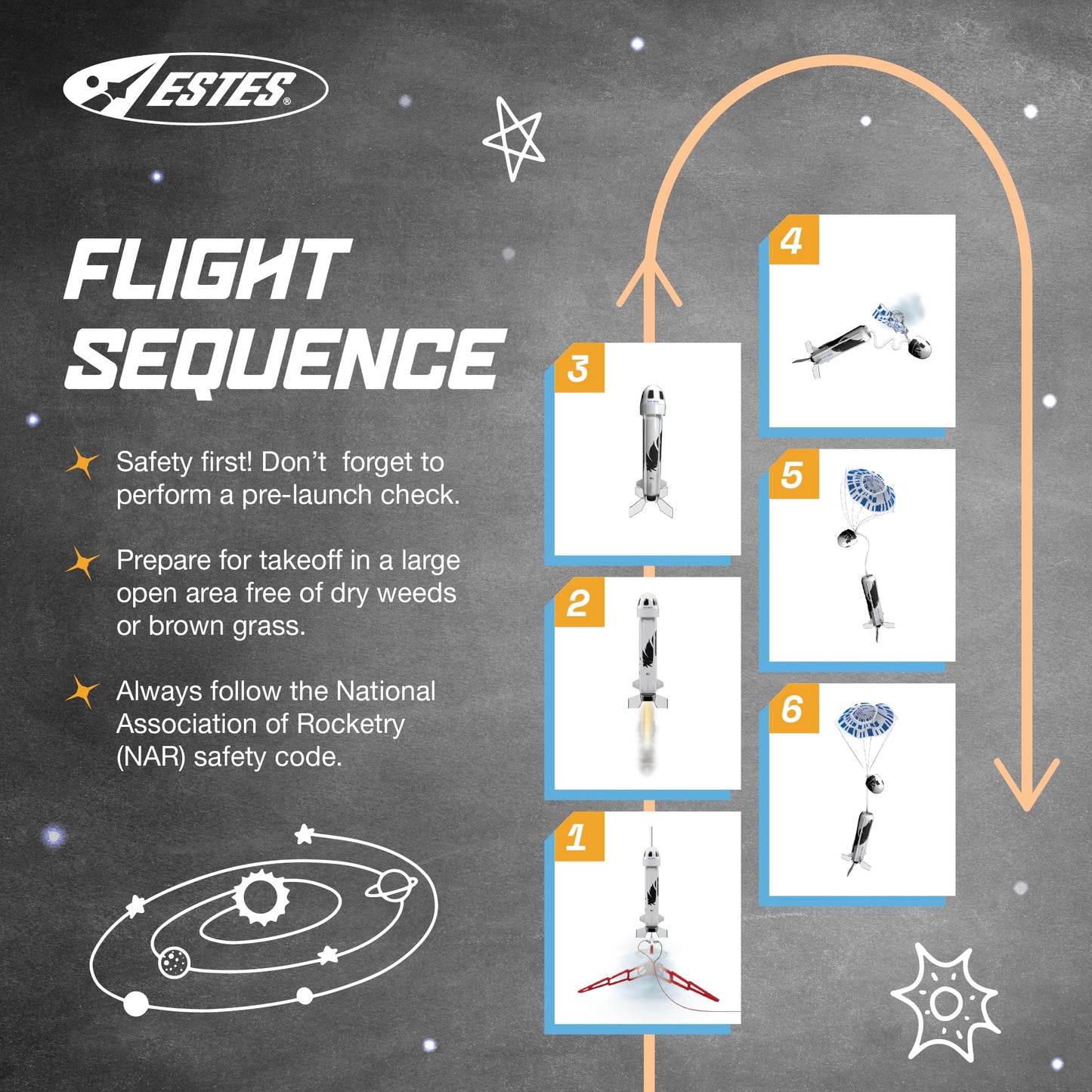 Estes 2198 Blue Origin New Shepard Rocket-Building Kit, Beginner Flying-Rocket-Model Kit for Ages 10+