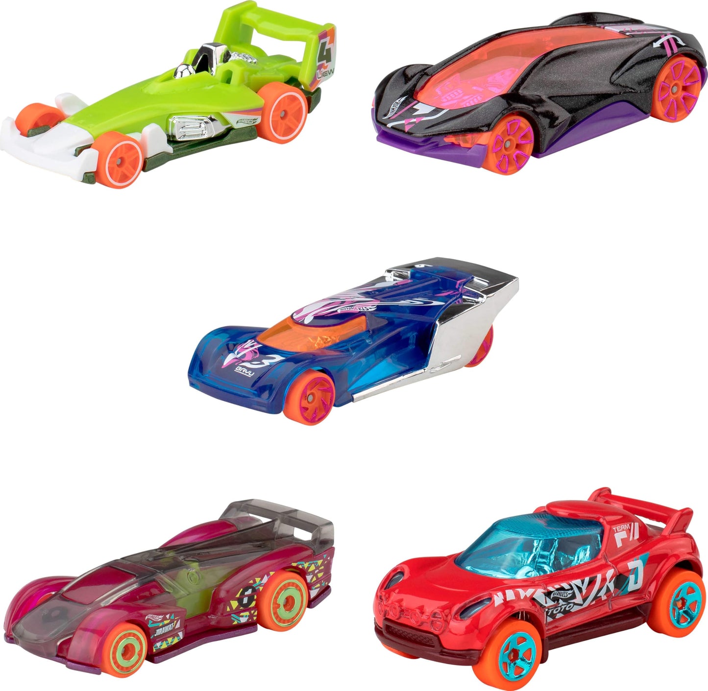 Hot Wheels Toy Cars or Trucks 5-Pack Bundle, 3 Themed Sets of 5 1:64 Scale Vehicles, 15 Total Vehicles for Kids & Collectors (Styles May Vary) (Amazon Exclusive)