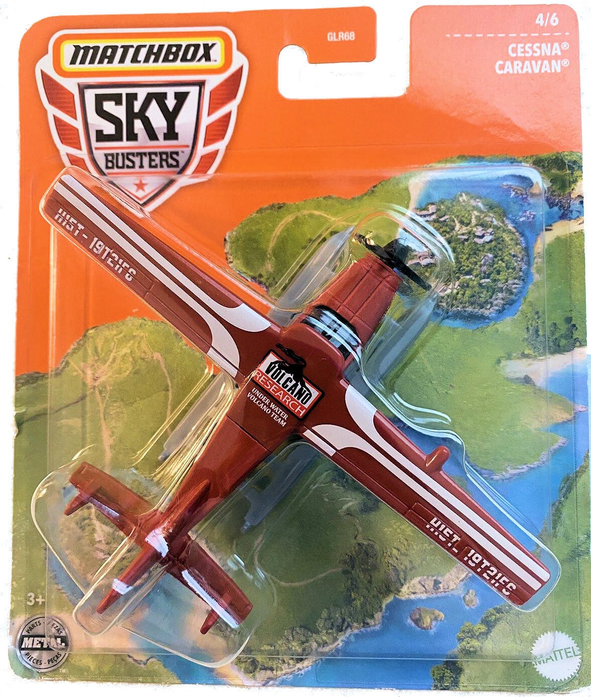 Matchbox Sky Busters Die-Cast Aircraft Bundle, 6-Pack, Air Blade, Sea Arrow, Hypersonic Jet, Crop Duster, Cessna Caravan, Pusher Prop GLR68-956M