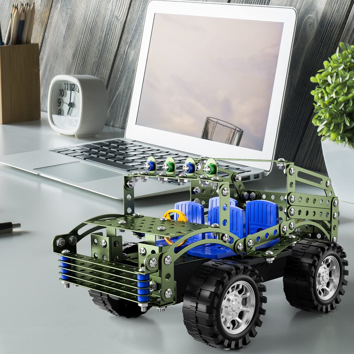 Lucky Doug Building Toys Model Truck Set - STEM Project for Kids Ages 8-12, Assembly Model Car Kits Toys for Kids Boys 8 9 10 11 Years Old