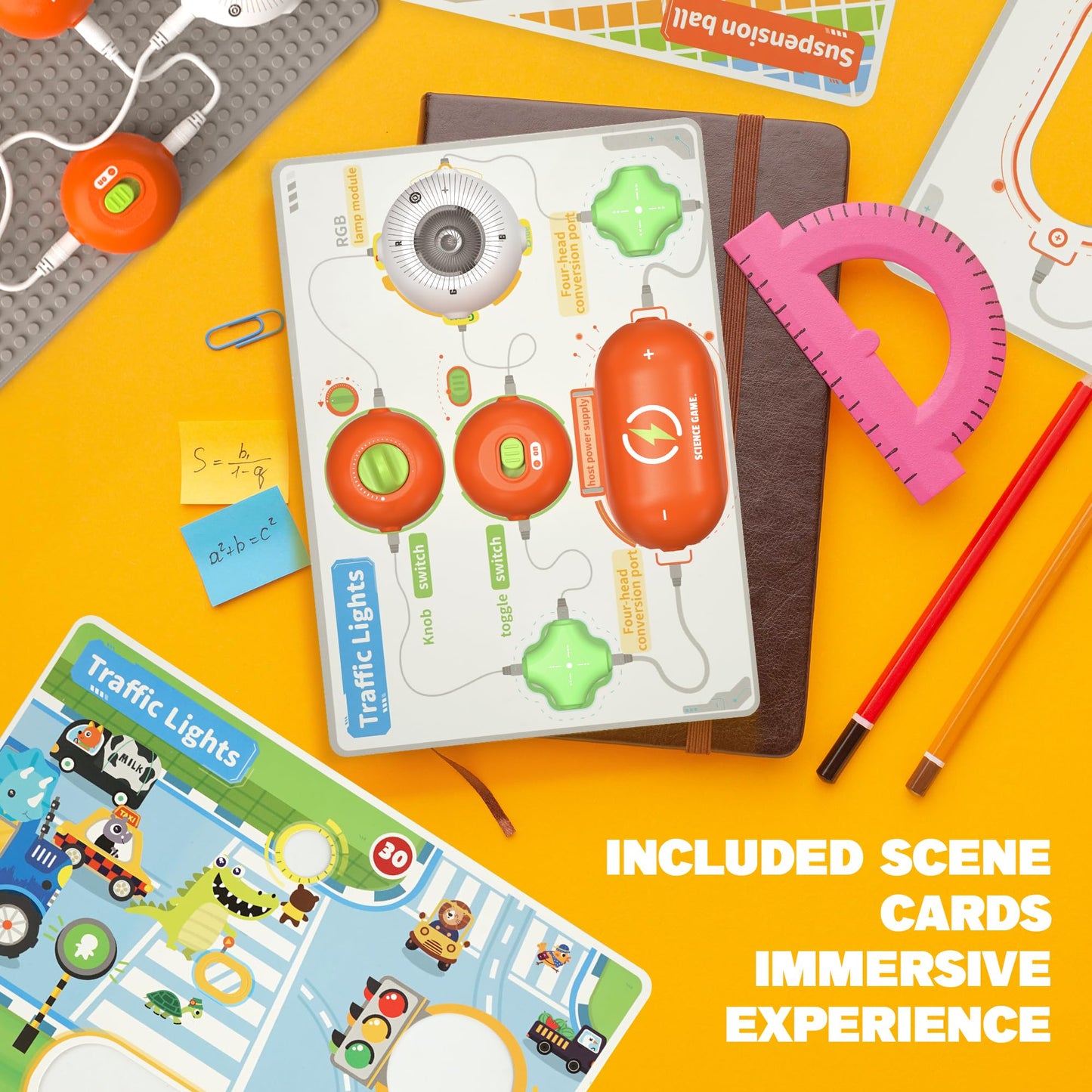 Science Kits for Kids - STEM Kits for Kid, Electronics Exploration Kit, Over 440 Projects, 16 Circuit Parts, STEM Toy Educational Gifts for Kids Boys Girls Ages 3 4 5 6 7 8 9 10 11 12