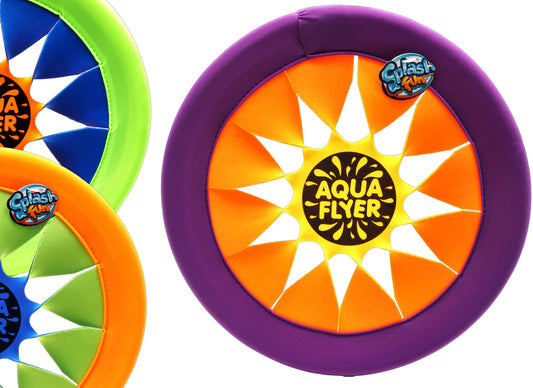 JA-RU Soft & Safe Frisbee Throwing Disc Splash Fun Aqua Flyer 12" (1 Disc Assorted) Flying Discs for Kids & Adult Girl & Boy Toys. Fidget Party Favors Outdoor Family Game Easy & Professional. 1031-1