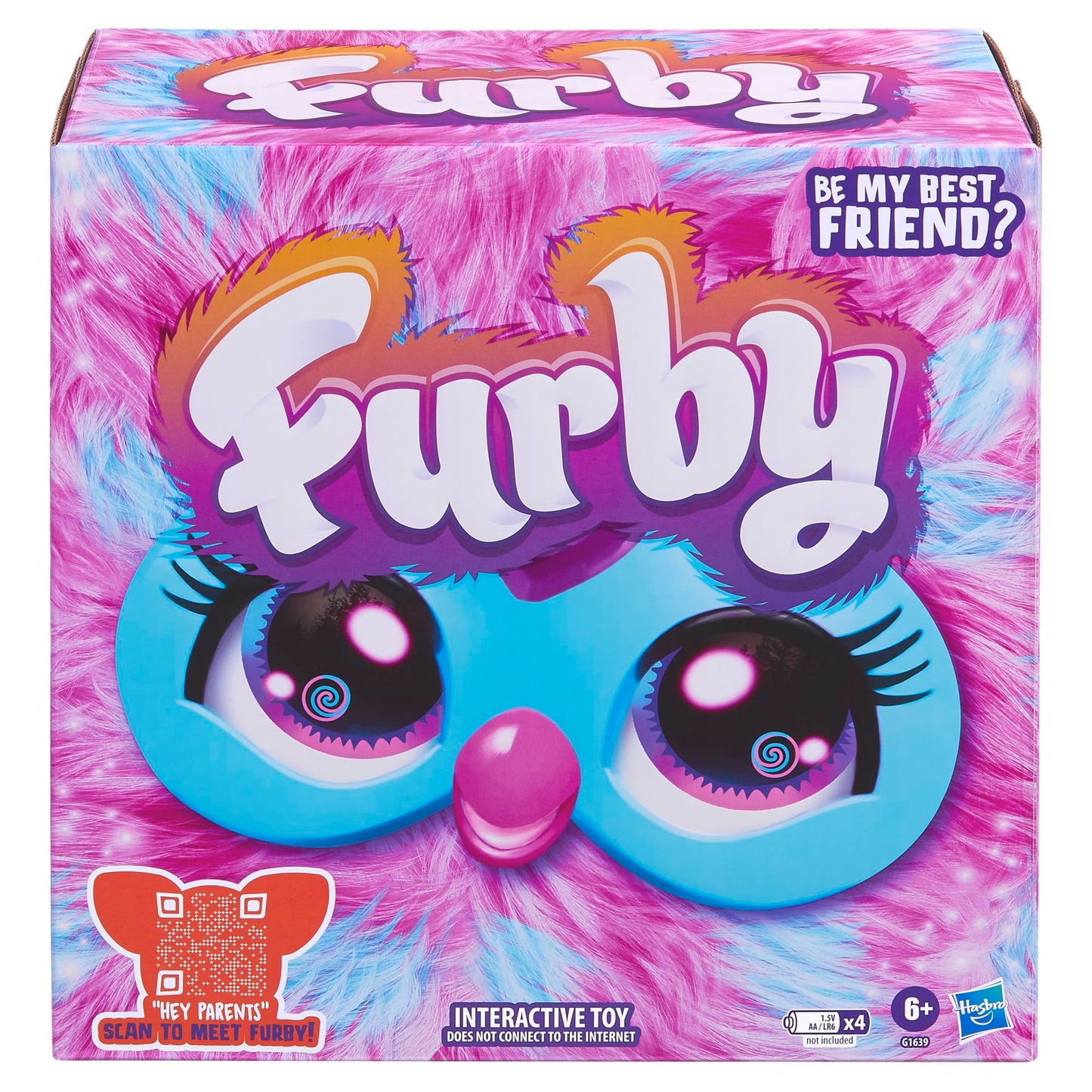 Furby Cotton Candy, 15 Fashion Accessories, Interactive Plush Toys for 6 Year Old Girls & Boys & Up, Voice Activated Animatronic, Pink & Blue (Amazon Exclusive)